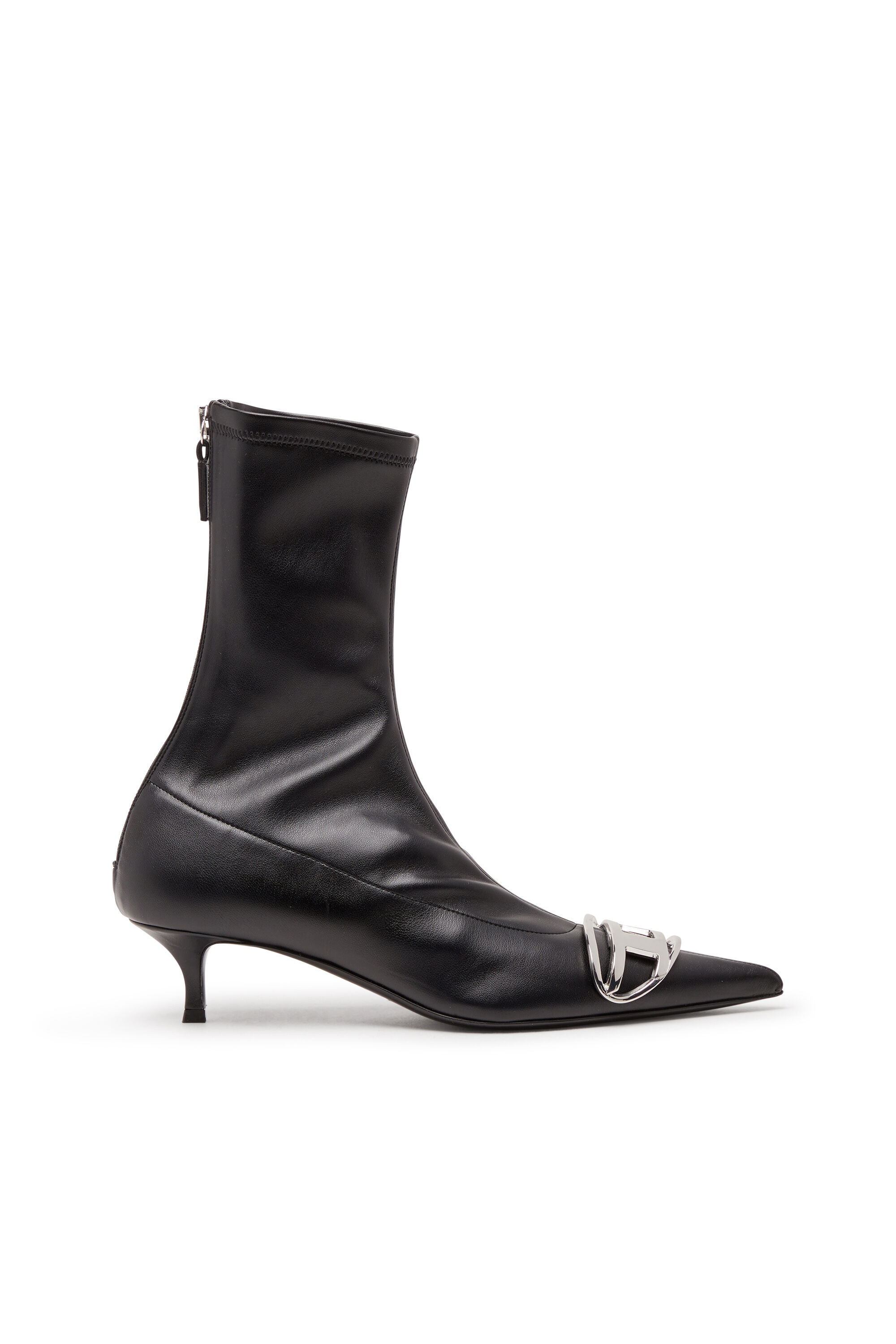 Women's D-Venus-Sock boot with Oval D plaque | Black | Diesel