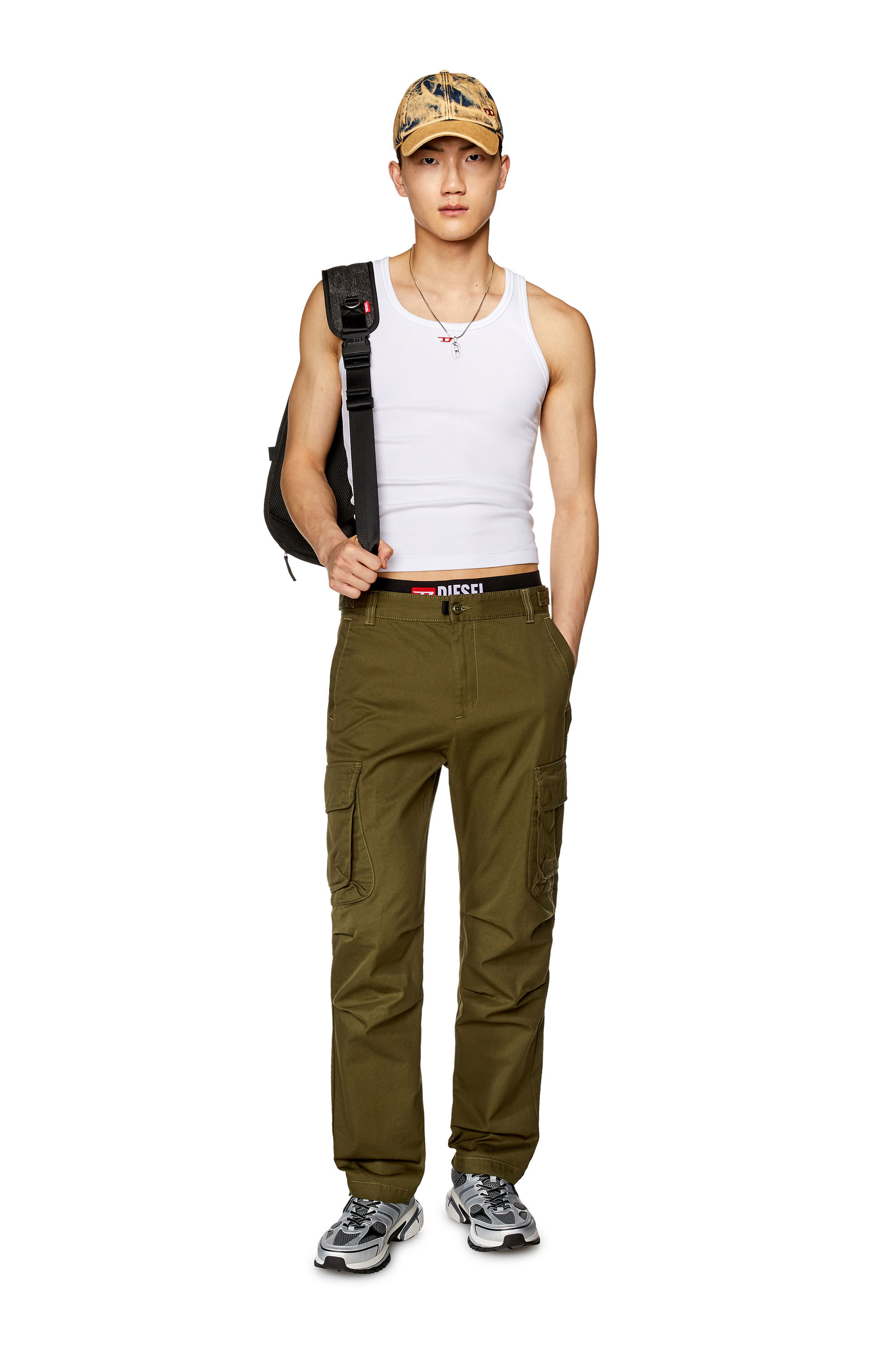 CA, Code Smart Cargo Trousers - Black, Gym Pant Men
