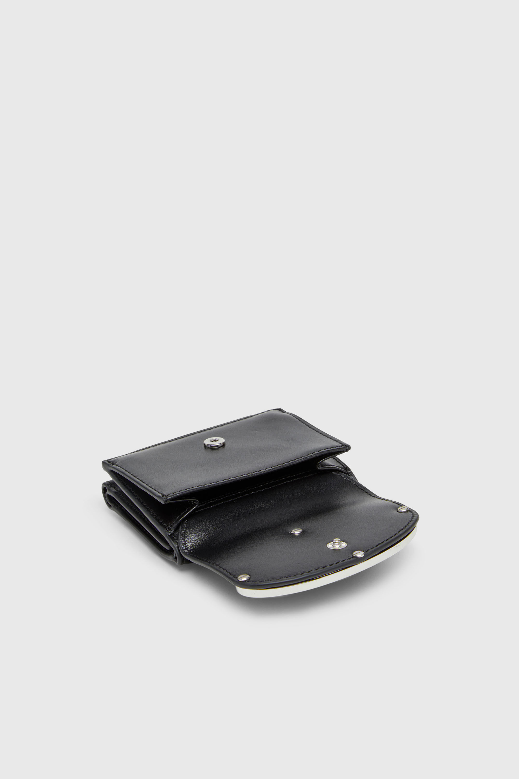 Women's Tri-fold wallet in leather | Black | Diesel {{Country}}