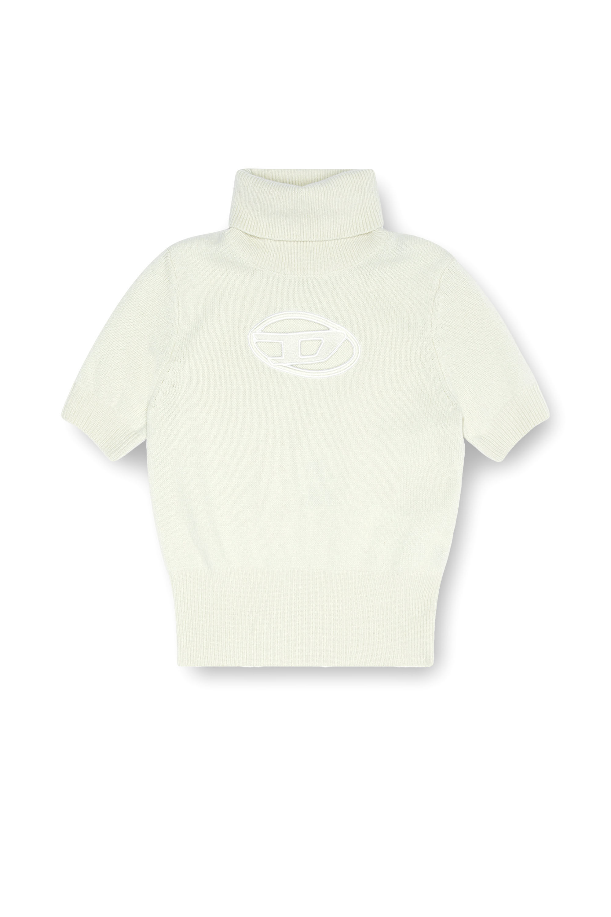 M ARGARET Woman Short sleeve jumper with cut out logo Diesel