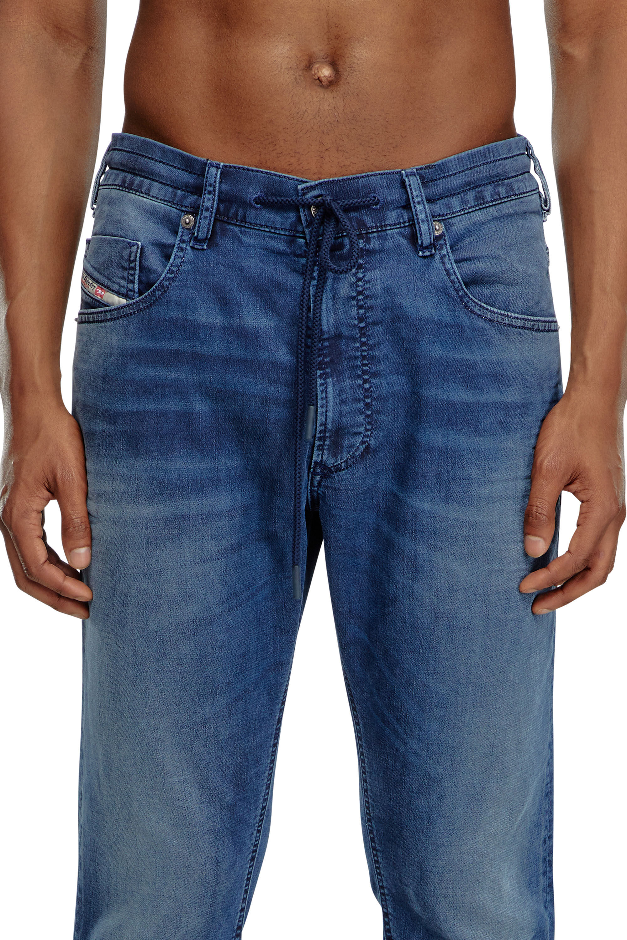 Men's Regular Jeans | Dark Blue | Diesel 2030 D-Krooley Joggjeans®