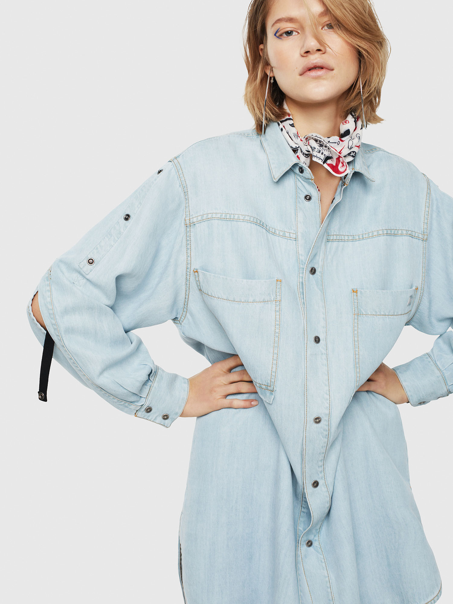 denim womens shirt dress