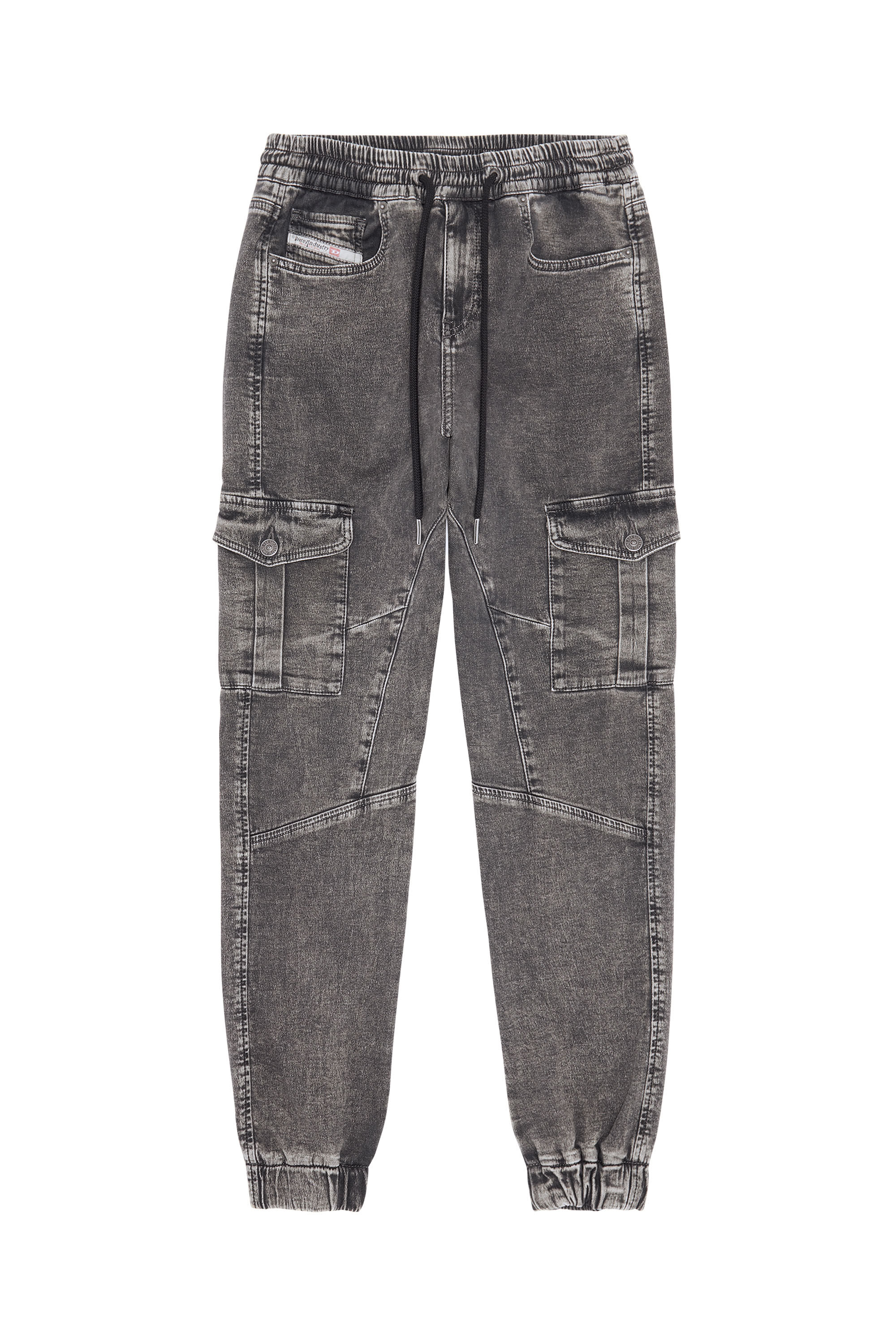 D-URSY TRACK DENIM Woman: Slim Black/Dark grey Jeans | Diesel