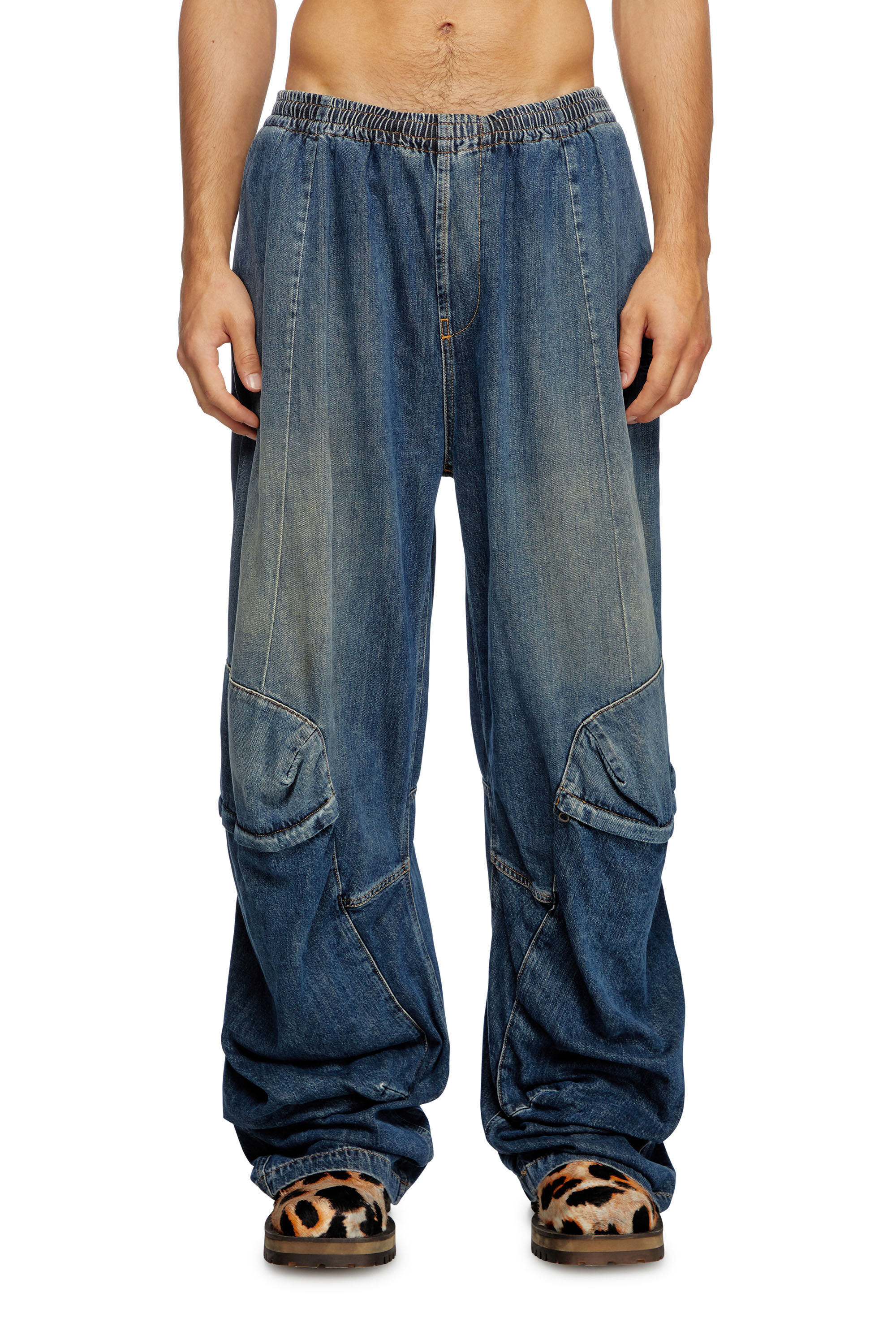 Women's Relaxed Jeans | Medium blue | Diesel D-Para