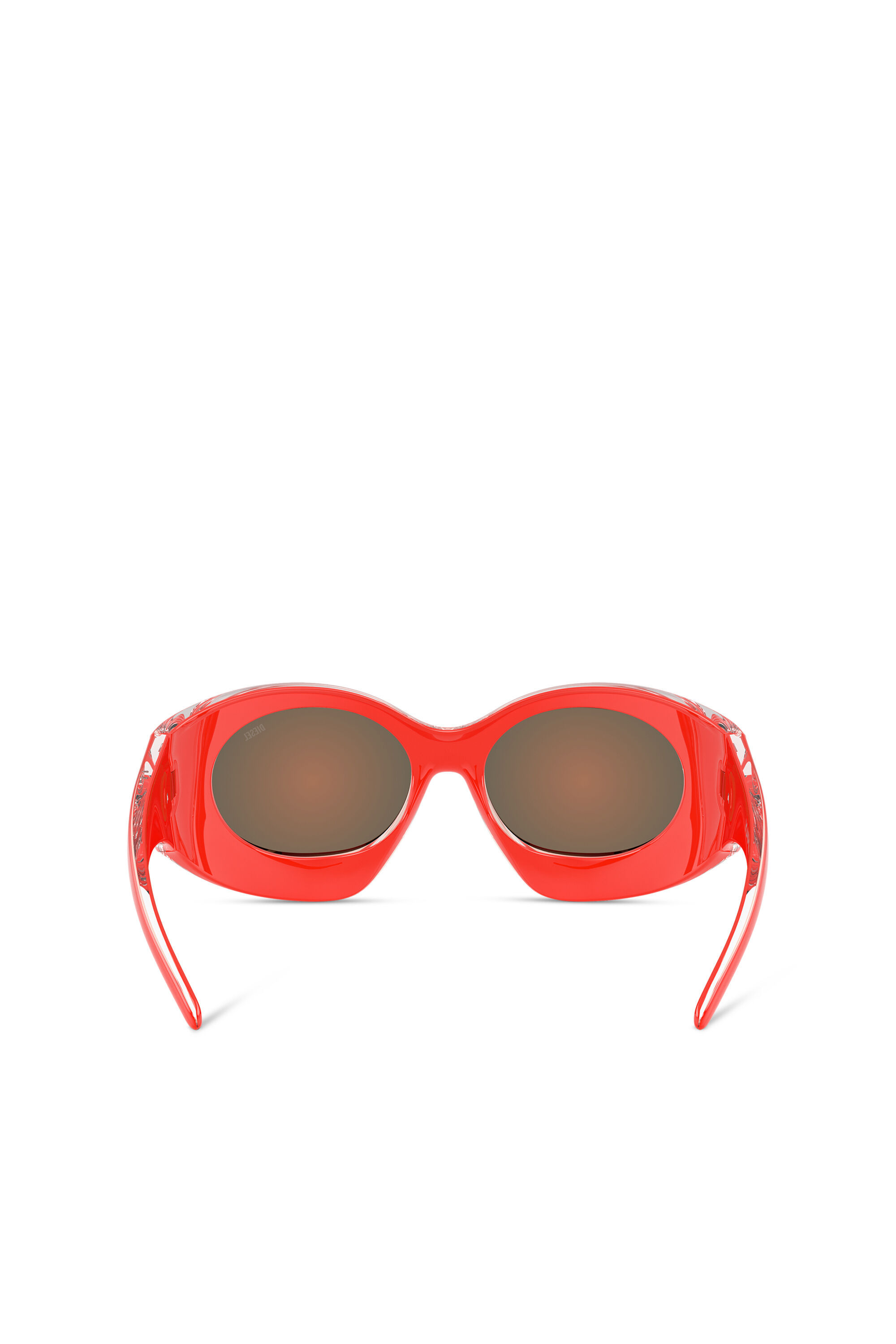 Women's Wraparound shape sunglasses | Orange | Diesel