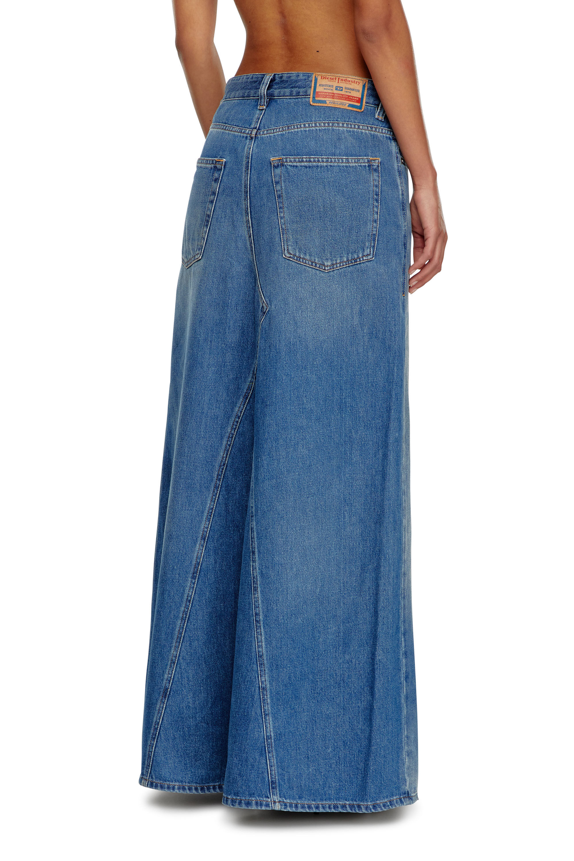Long jean skirts 1970s best sale