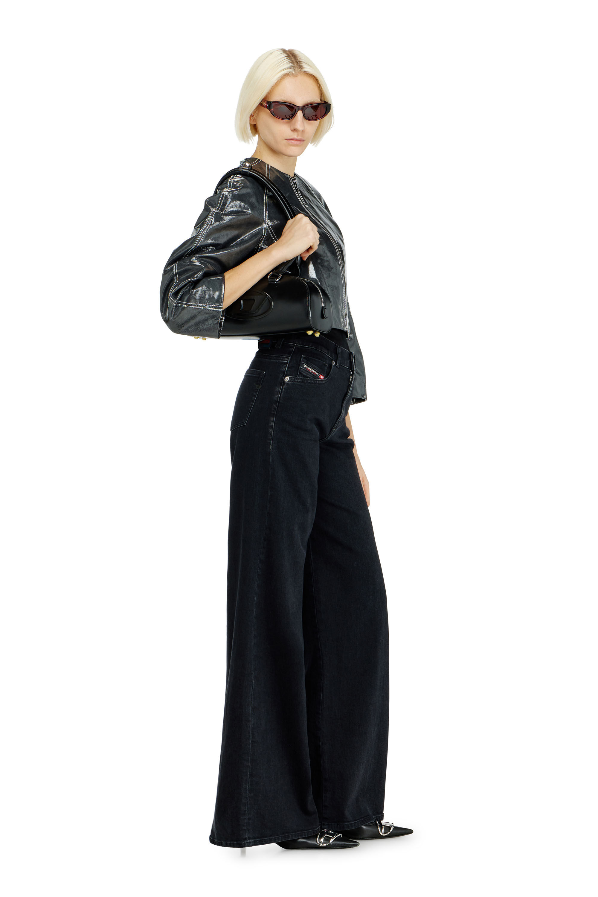 Women's Flare Jeans | Black/Dark grey | Diesel 1978 D-Akemi