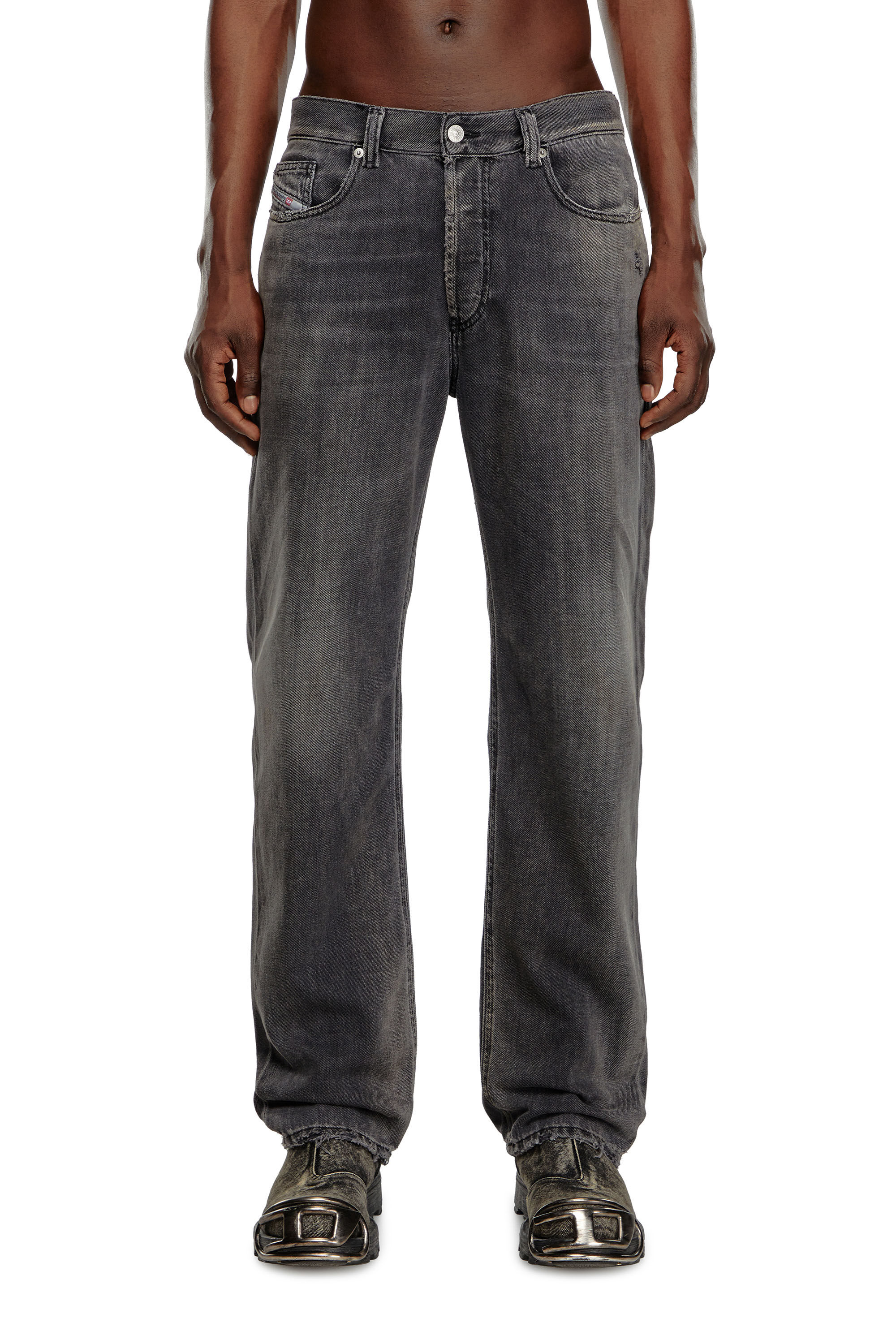 Men's Regular Jeans | Mid 2024 D-MacsBlack/Dark grey | Diesel TR