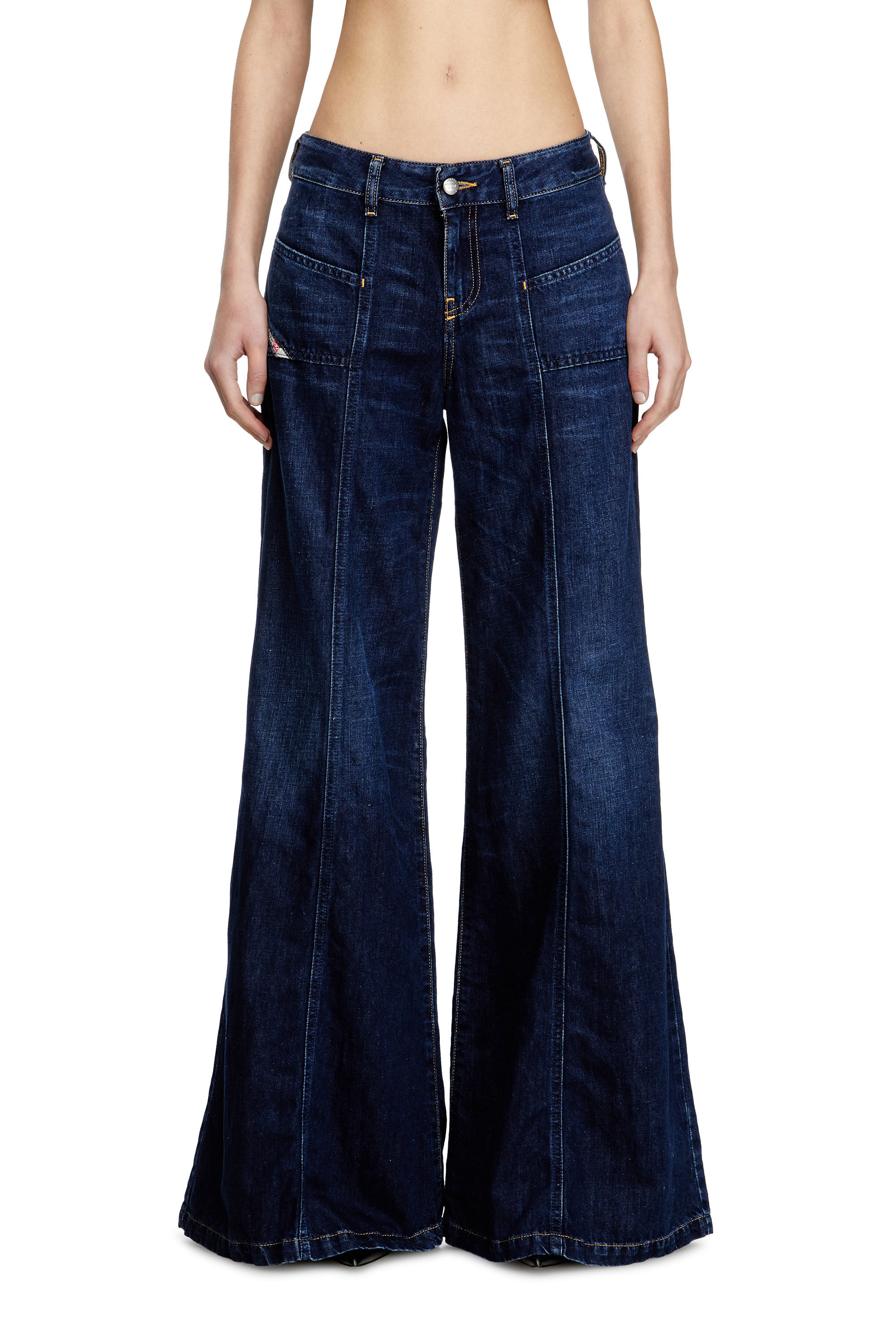 Women's Flare Jeans | Dark Blue | Diesel D-Akii