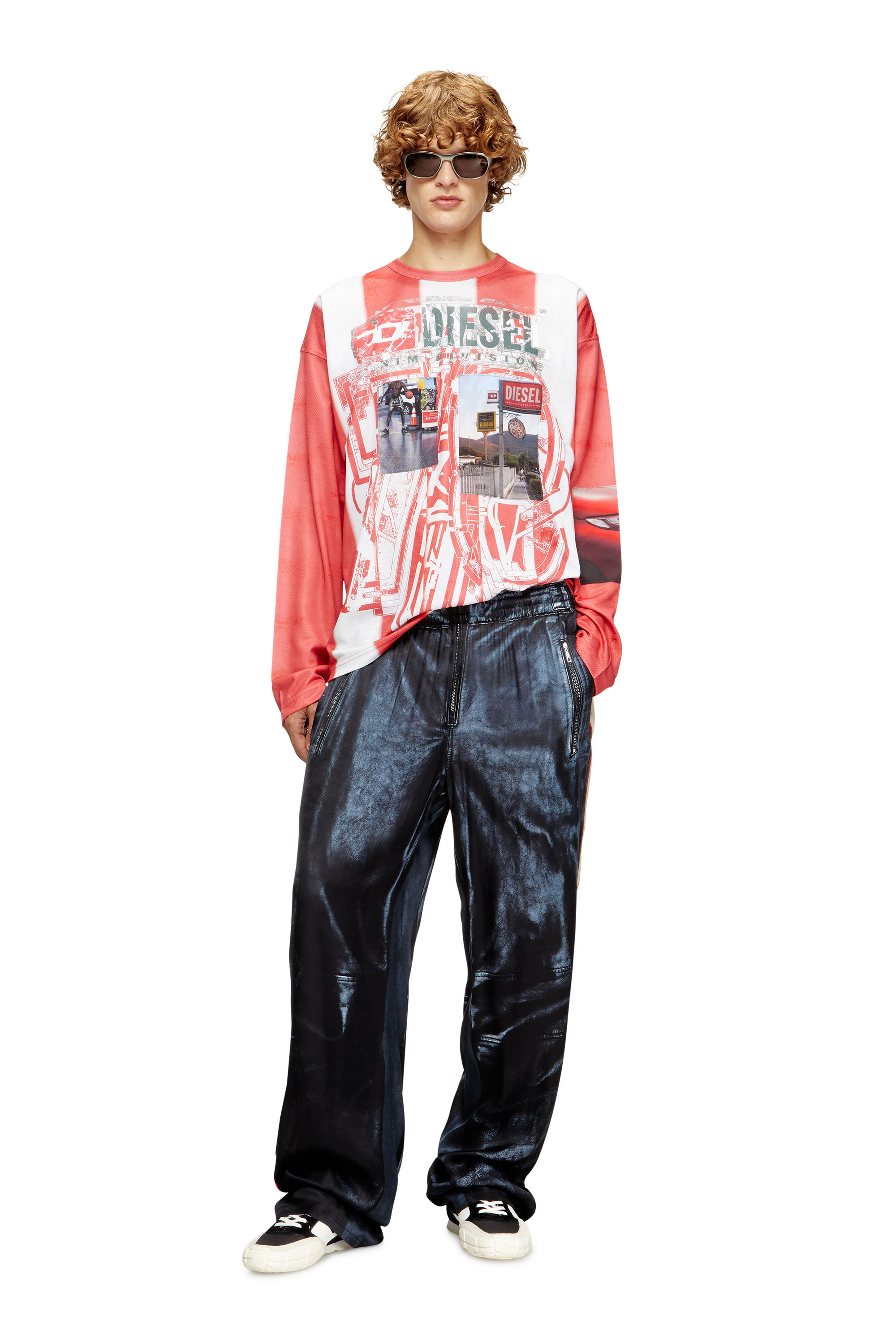 Men's S-Pagodha-Sneakers in leather, suede and ripstop