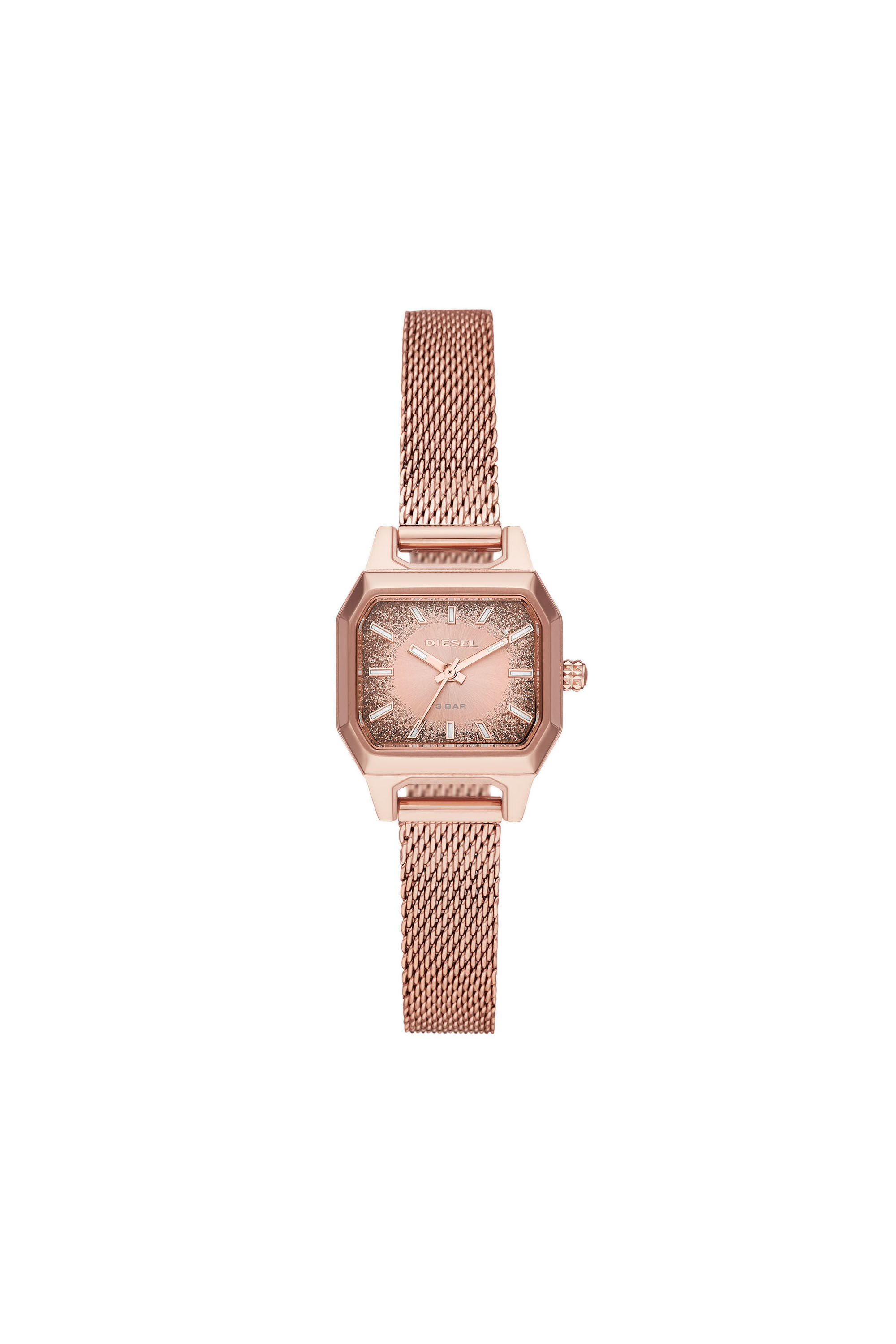  特価ブログのポータルサイト Callie Woman: DZ5593 three-hand Diesel | watch gold-tone rose 女性用