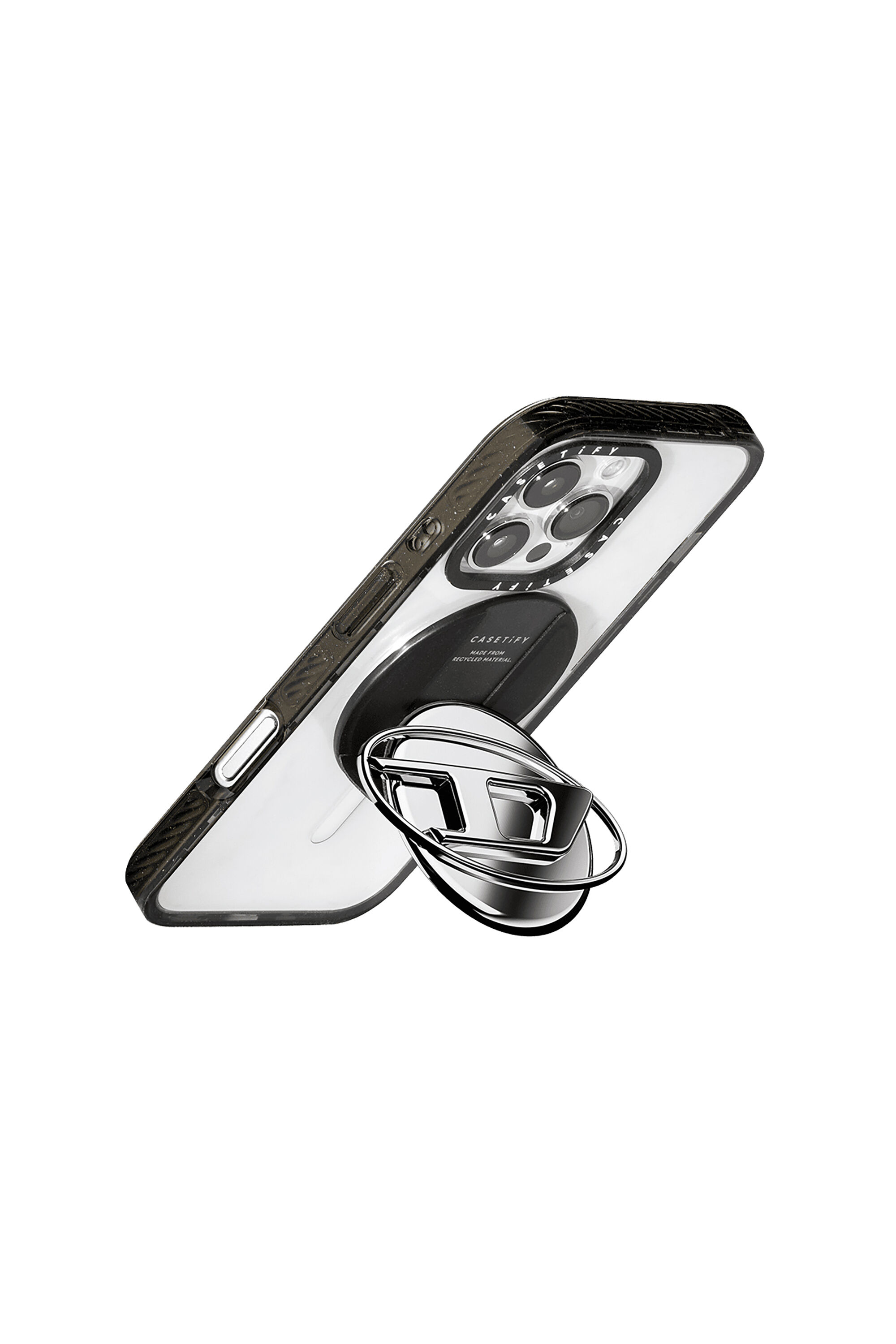 iPhone・スマホアクセサリー DIESEL 60372 casetify grip stand Women's Grip & Stand Silver | Silver | Diesel