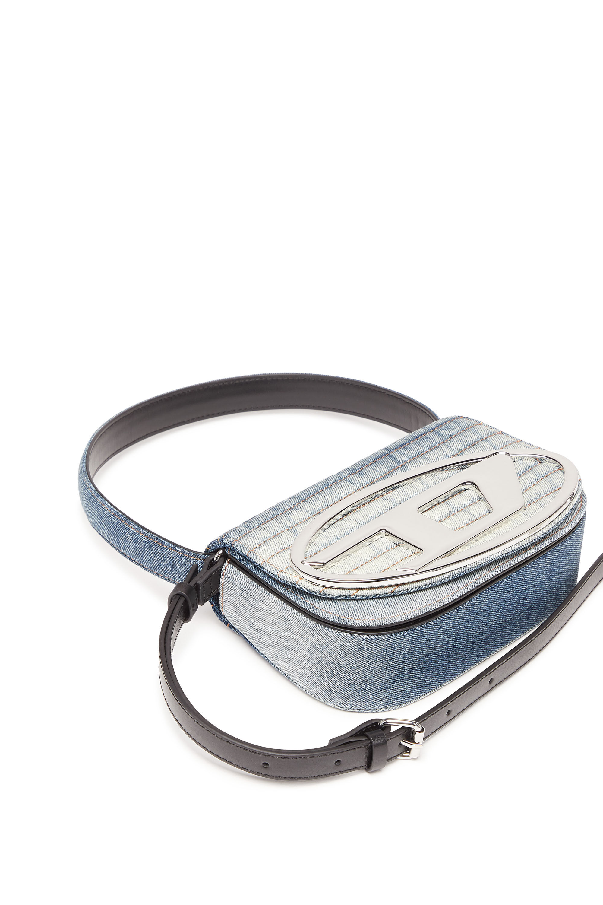 Women's 1DR - Iconic shoulder bag in solarised denim | Multicolor