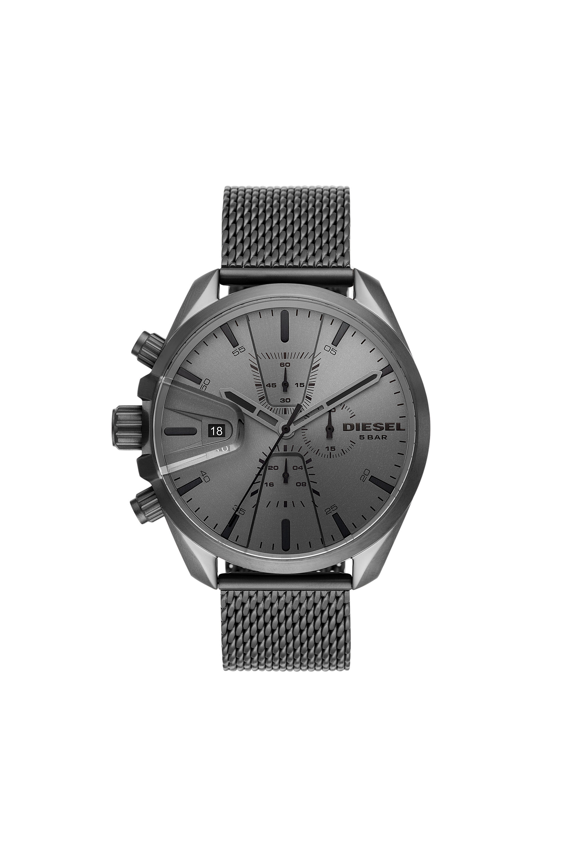 DZ4528 Man: MS9 Chronograph Gunmetal Stainless Steel Watch | Diesel