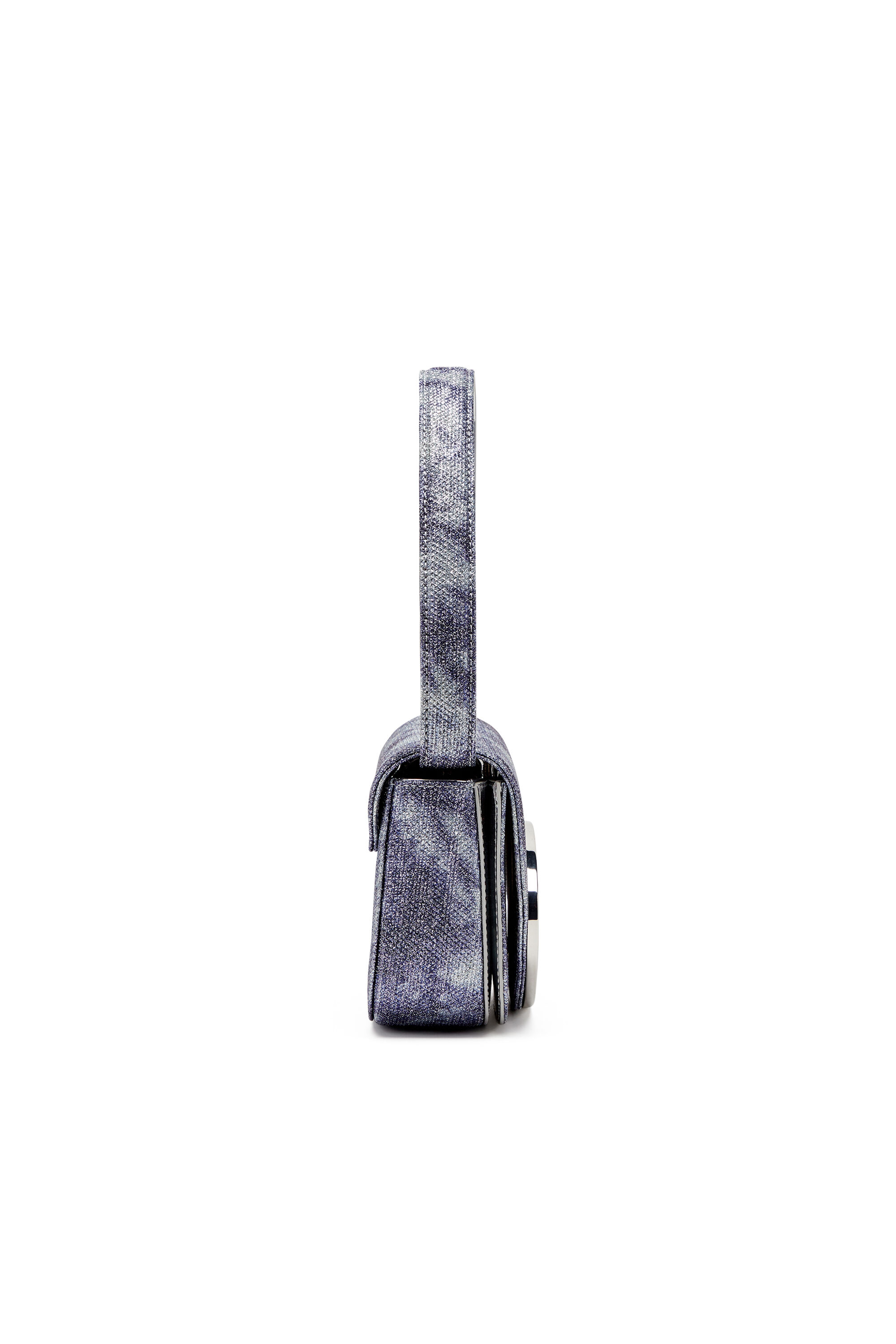 Women's 1DR-Iconic shoulder bag in shimmer fabric | Blue