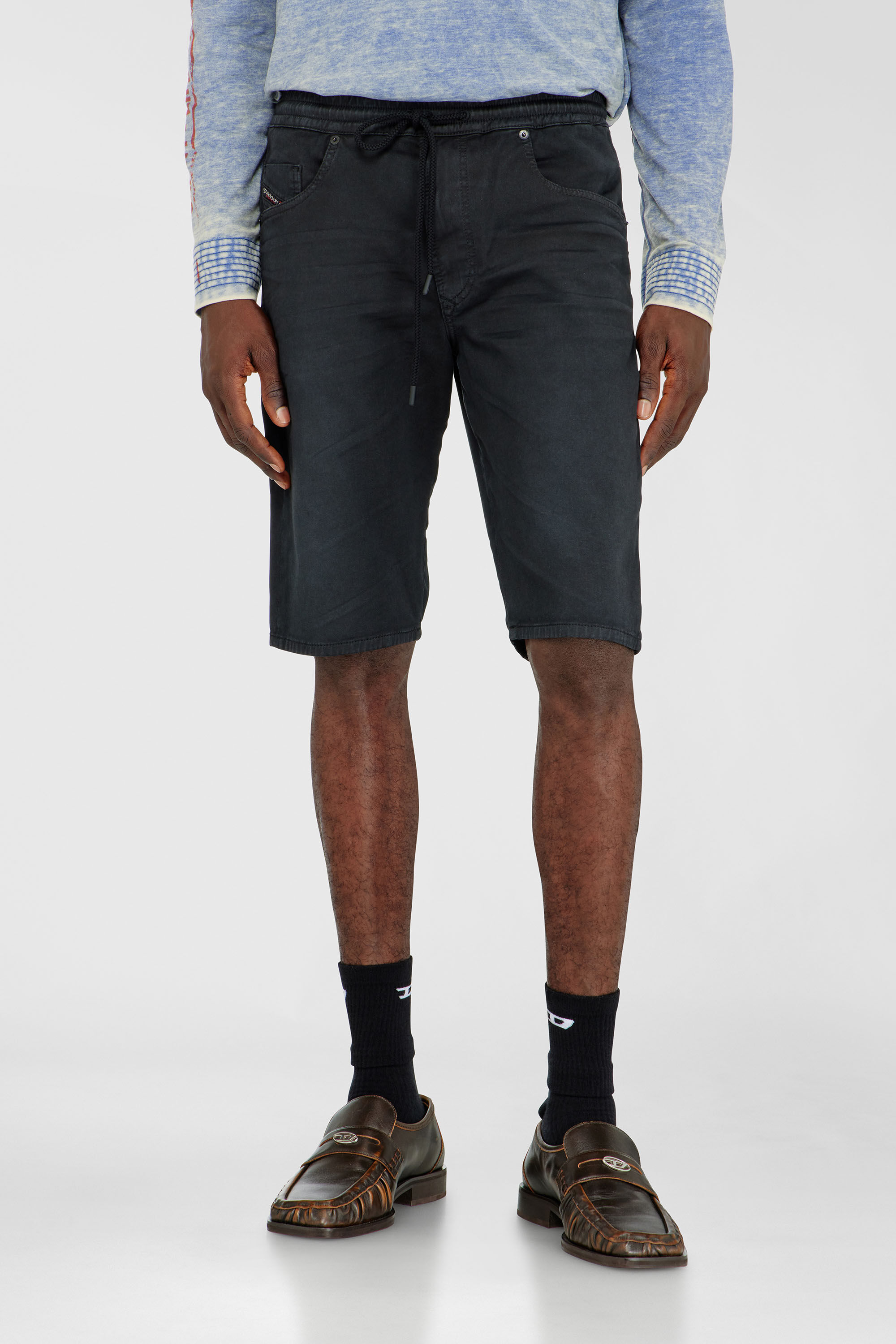 Men's Chino shorts in JoggJeans | Black | Diesel TR