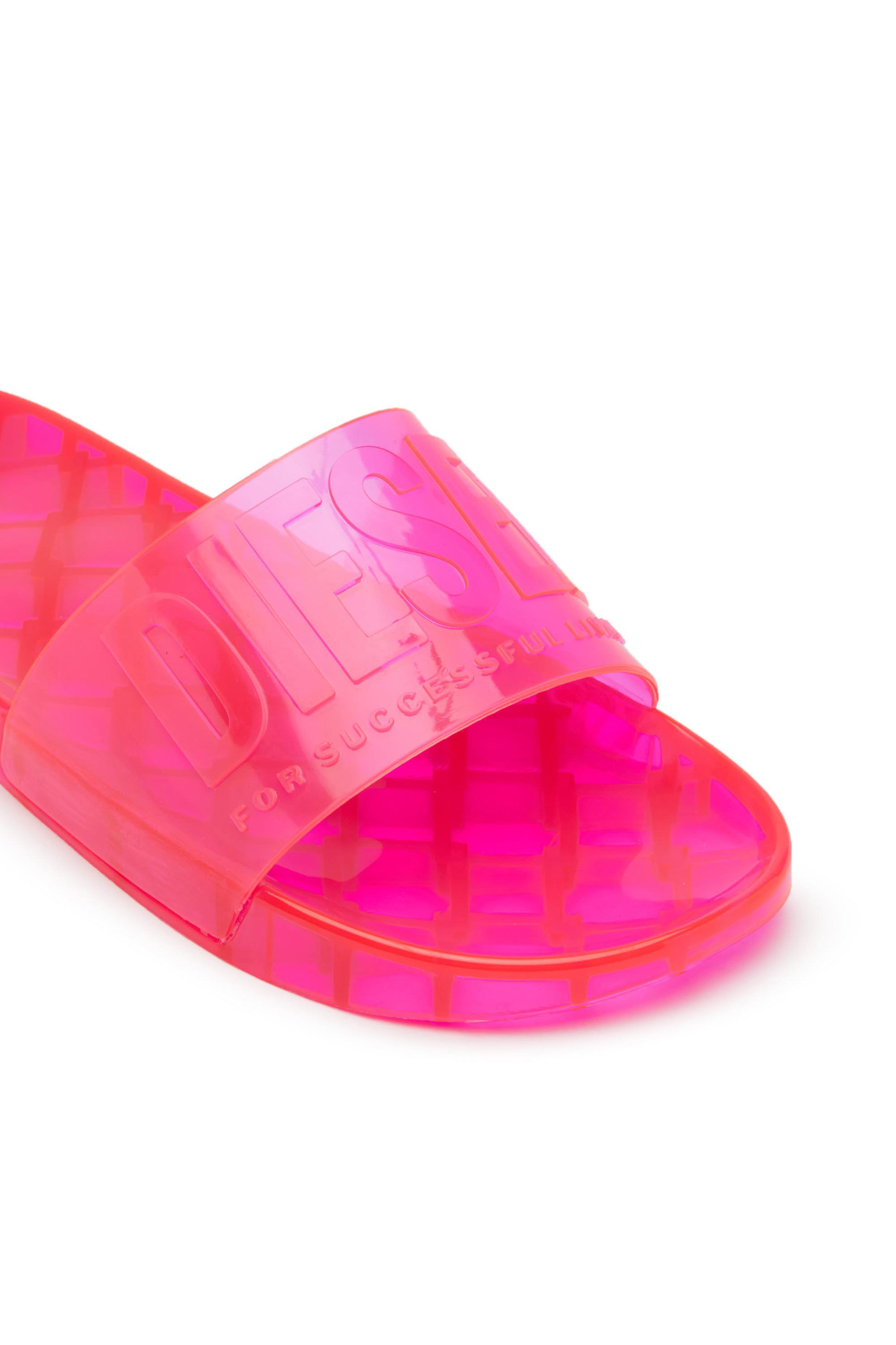 Diesel slides pink hotsell