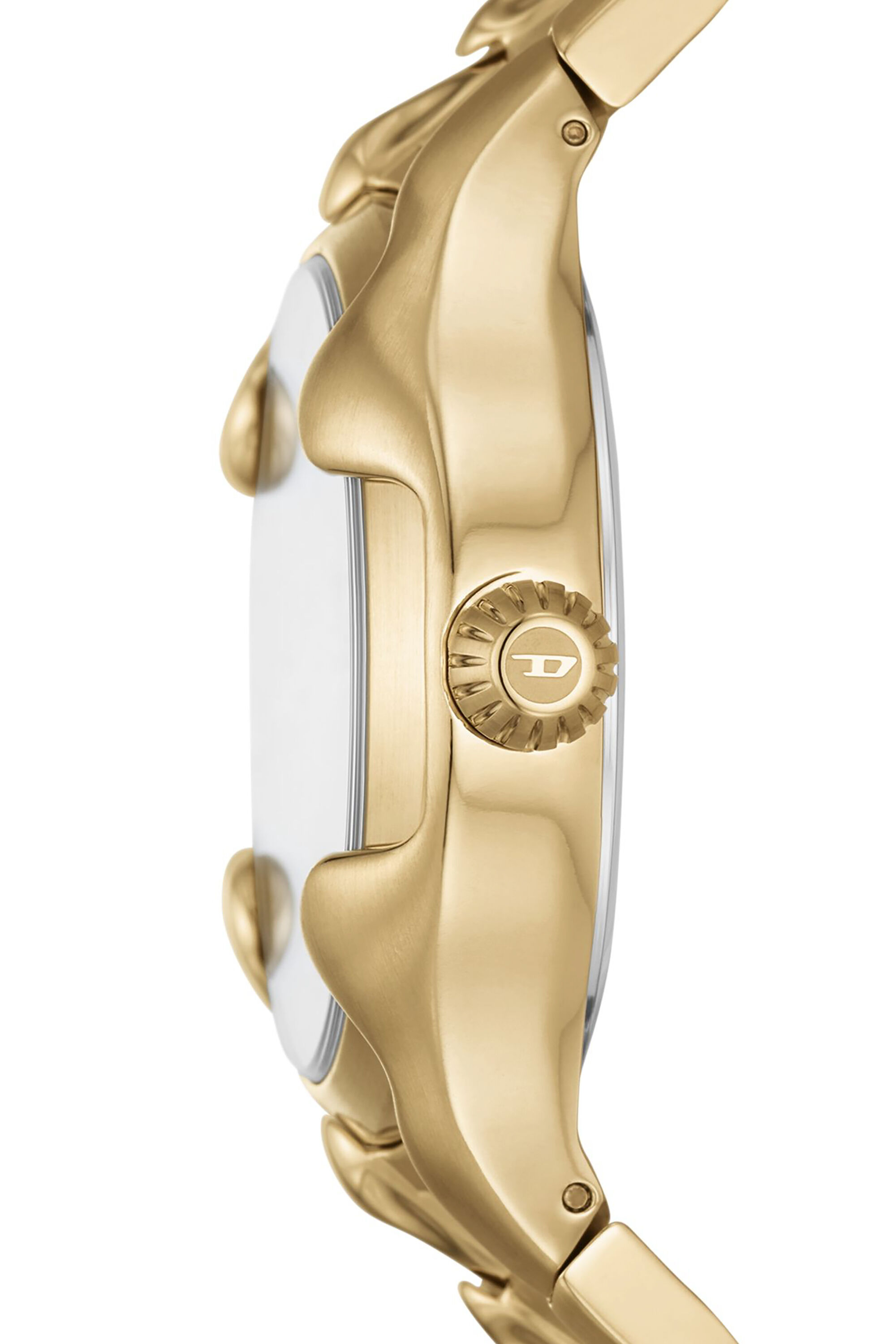 Men's Vert Three-Hand Date Gold-Tone Stainless Steel Watch