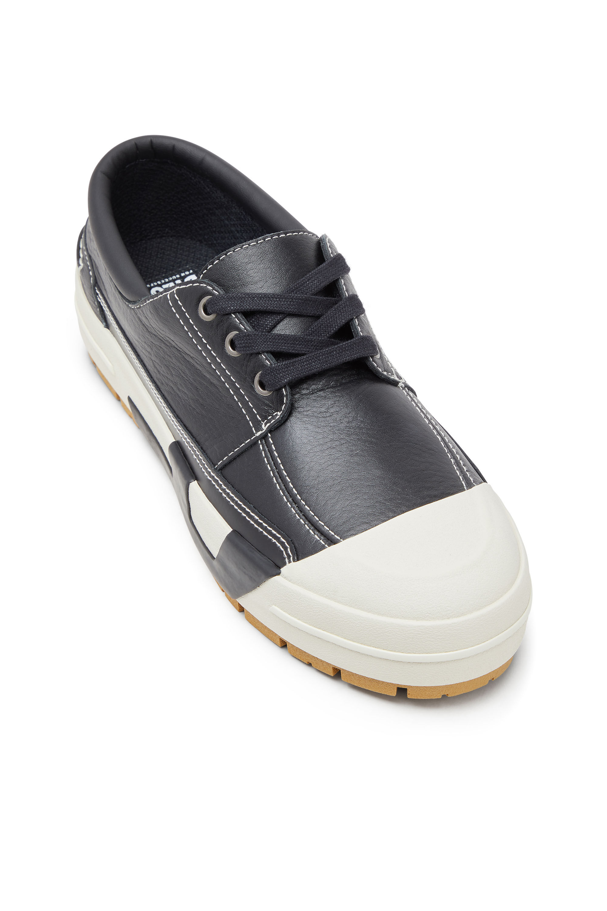 Men's S-D-Verse - Leather hybrid moccasin | Black | Diesel TR