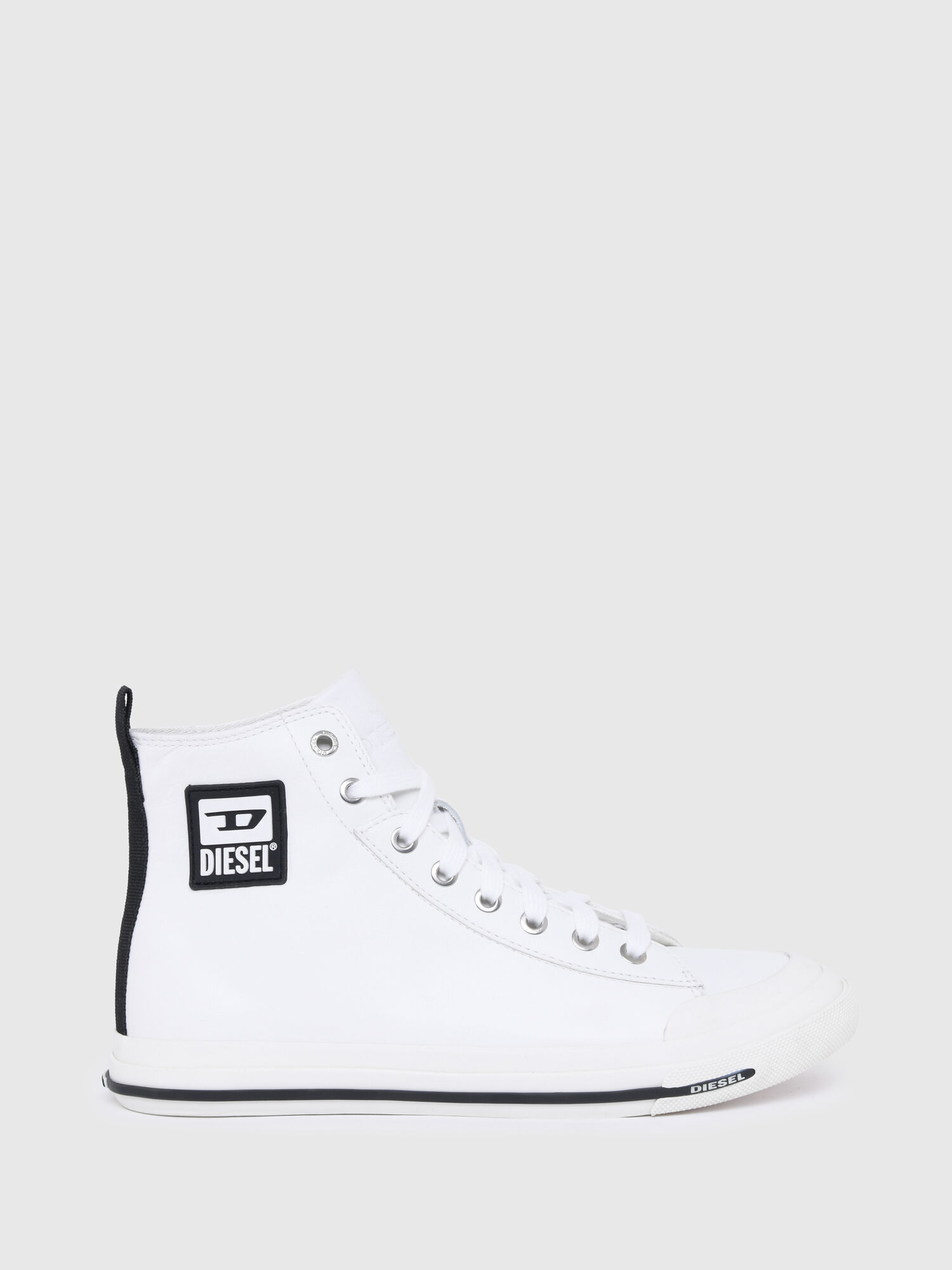 diesel leather high top sneakers