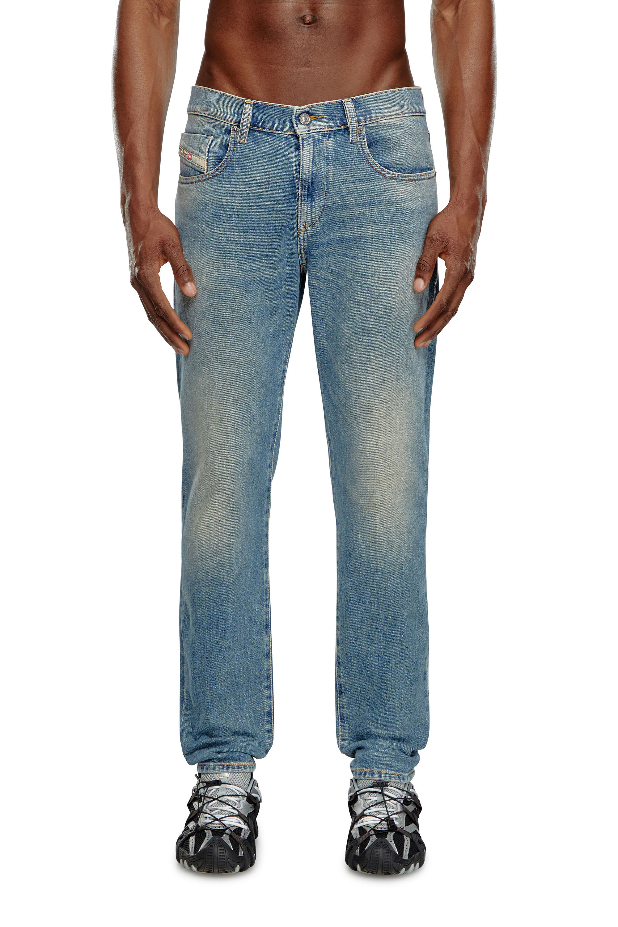 Diesel - Man's Slim Jeans 2019 D-Strukt 09J55, Light Blue - 3
