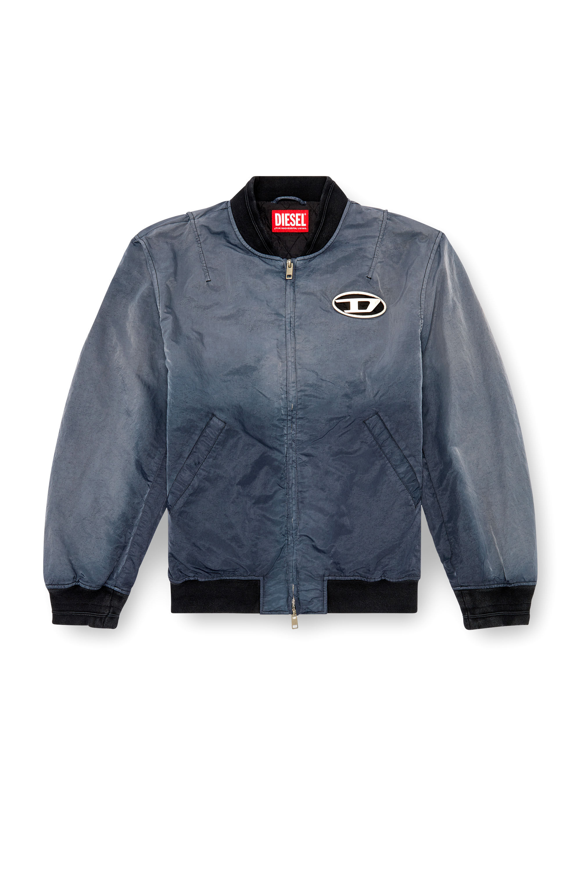 Men's Dégradé padded bomber jacket | Grey | Diesel