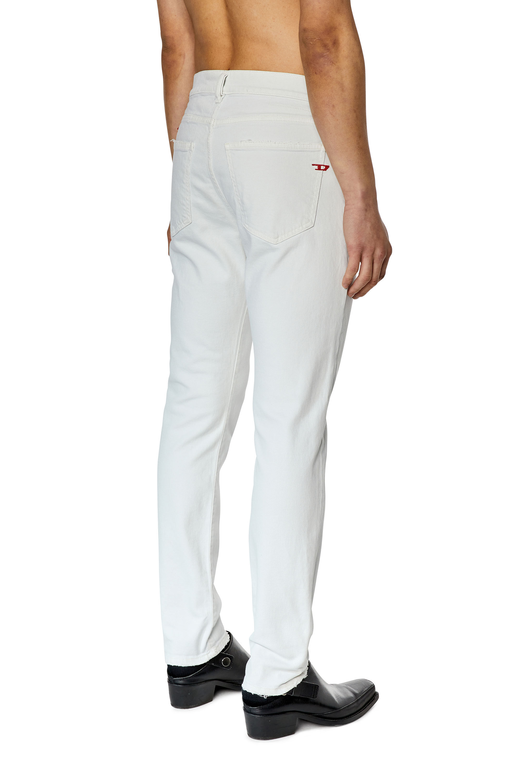 2019 D STRUKT Man Slim White Jeans Diesel
