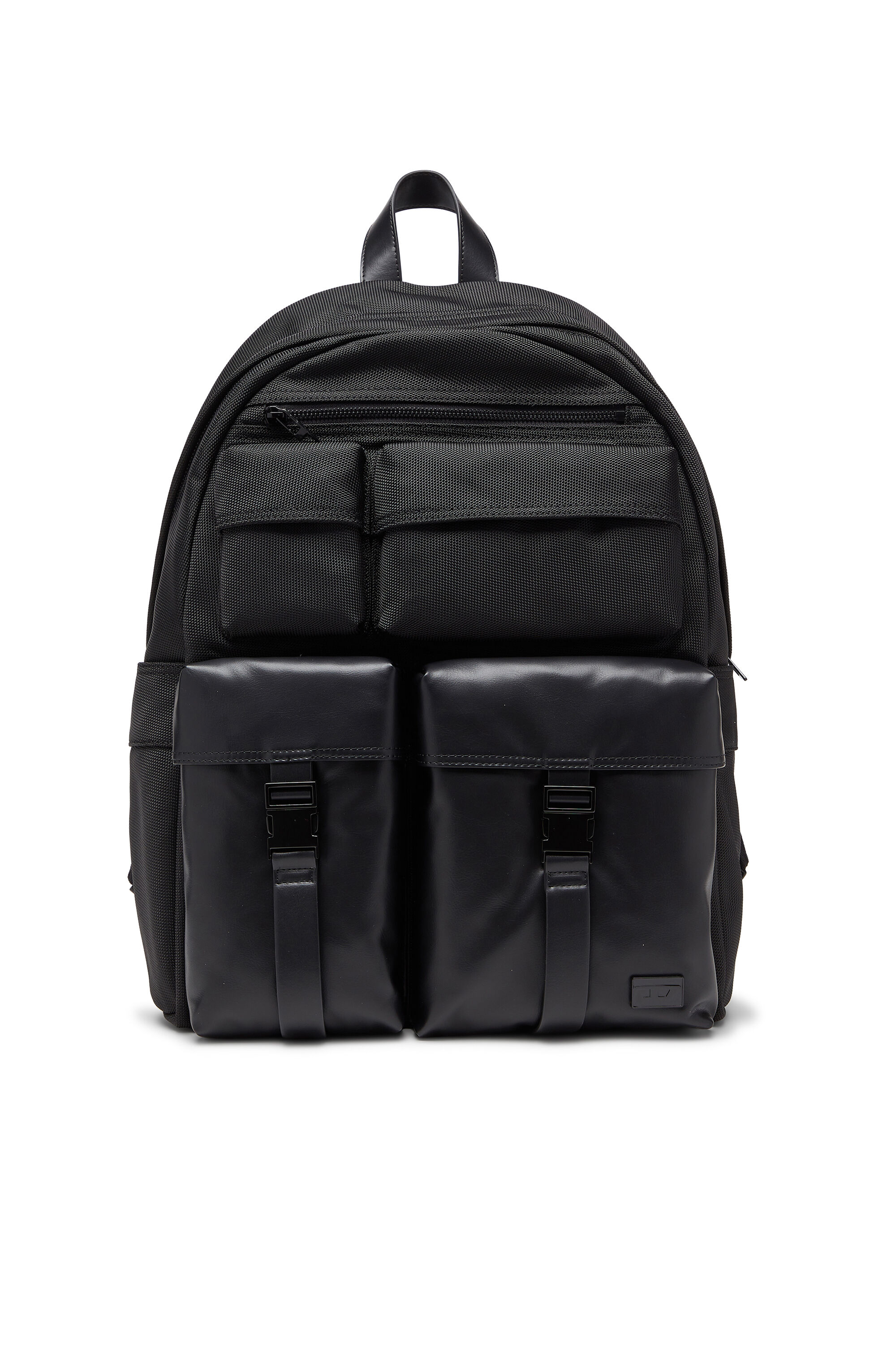 Diesel - MULTI-PKTS BACKPACK X, Unisex's Multi-Pkts - Backpack in nylon with front pockets in Black - 1