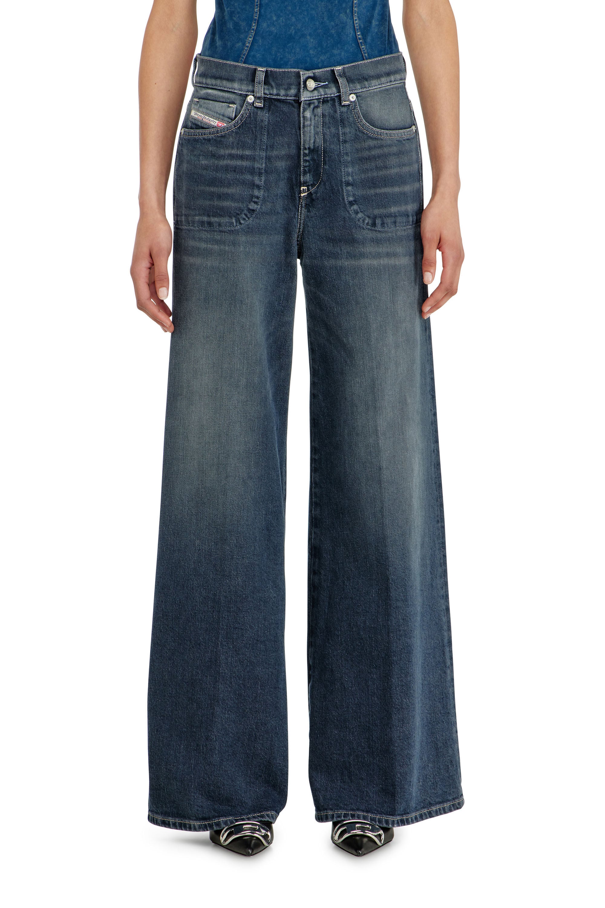 Women's Flare Jeans | Dark Blue | Diesel 1978 D-Akemi
