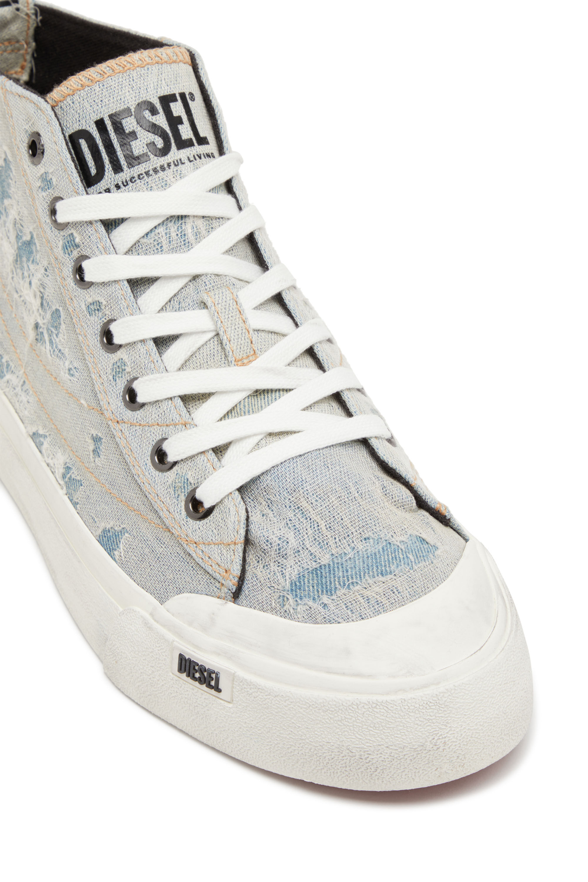 Denim high top sneakers shop