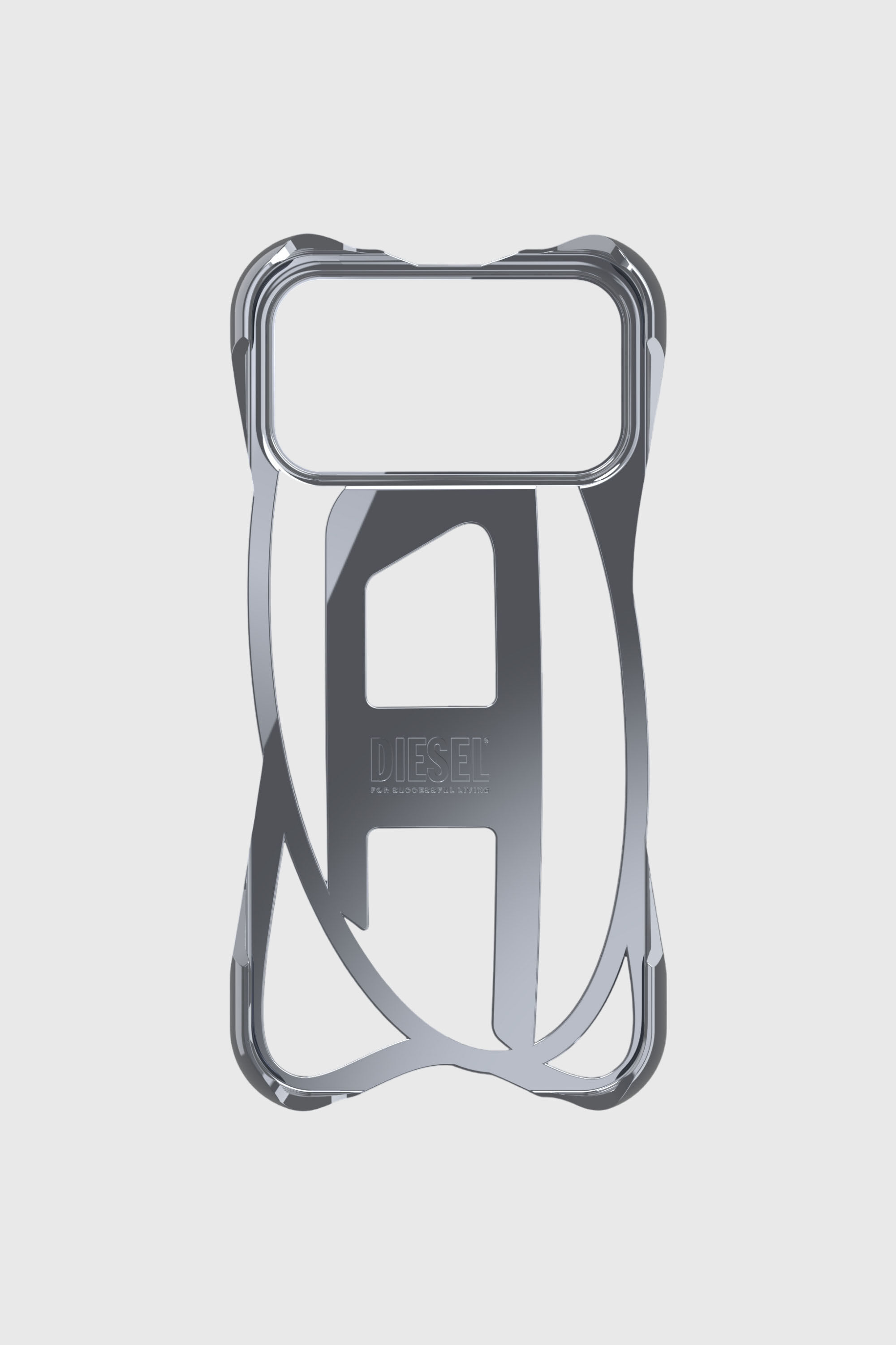 Diesel - 60446  D FRAME CASE, Unisex's Caged D glossy case for iPhone 17 Pro Max in Dark grey - 3