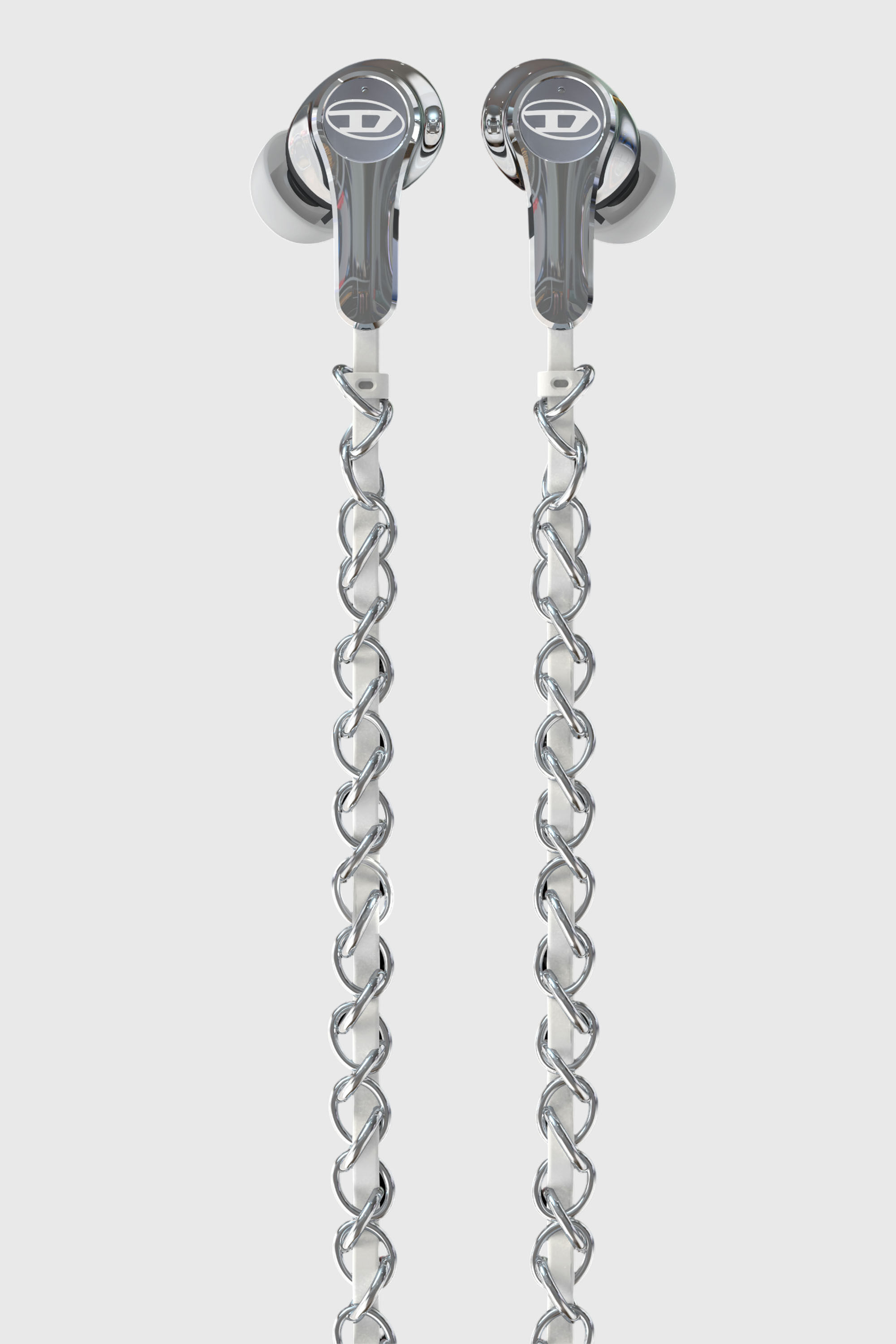 [希少] DIESEL WIRED EARBUDS Silver 有線イヤホン Women's Wired Earbuds and charms | Silver | Diesel {{Country}}