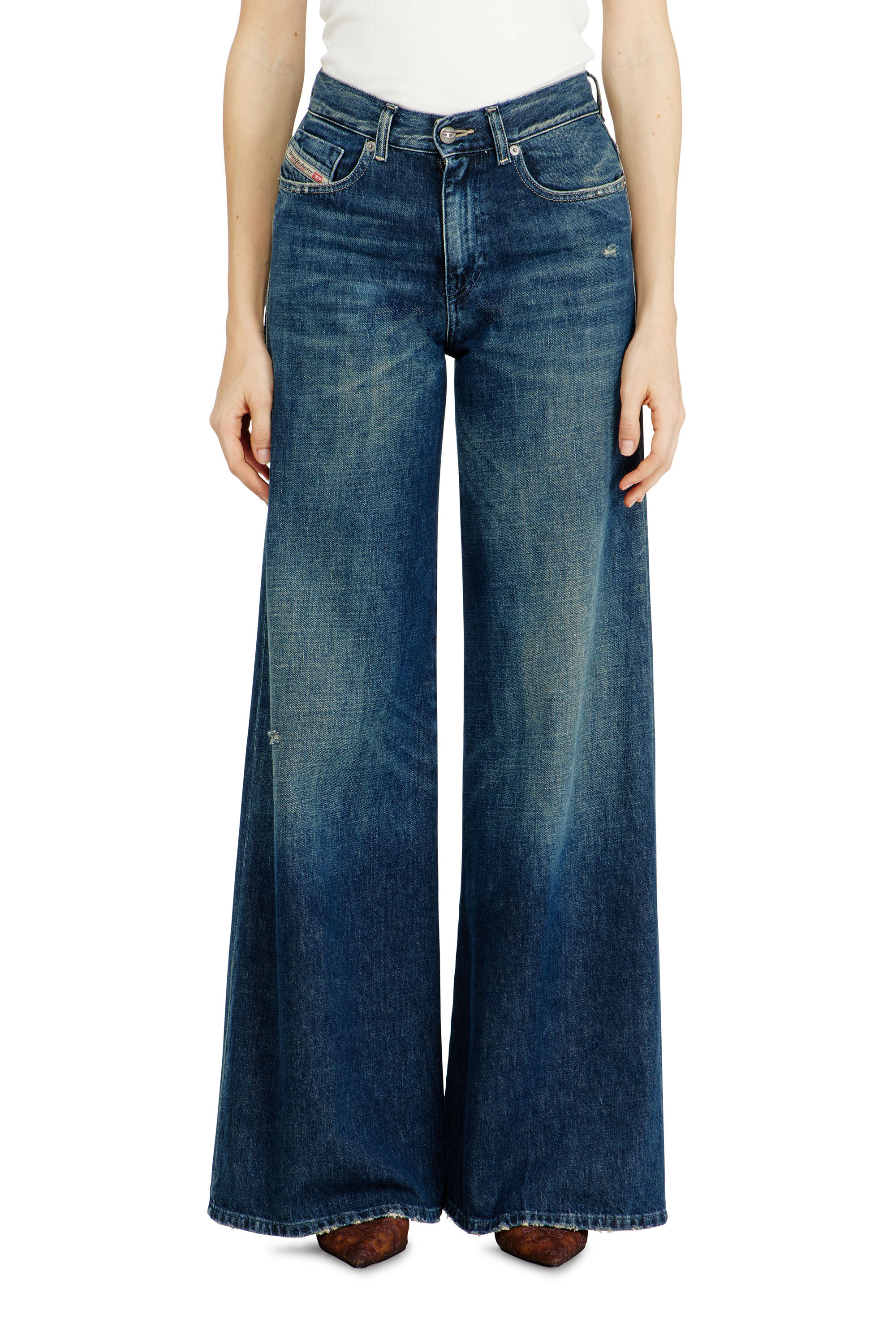 Women's Flare Jeans | Regular Waist 1978 D-Akemi | Dark Blue