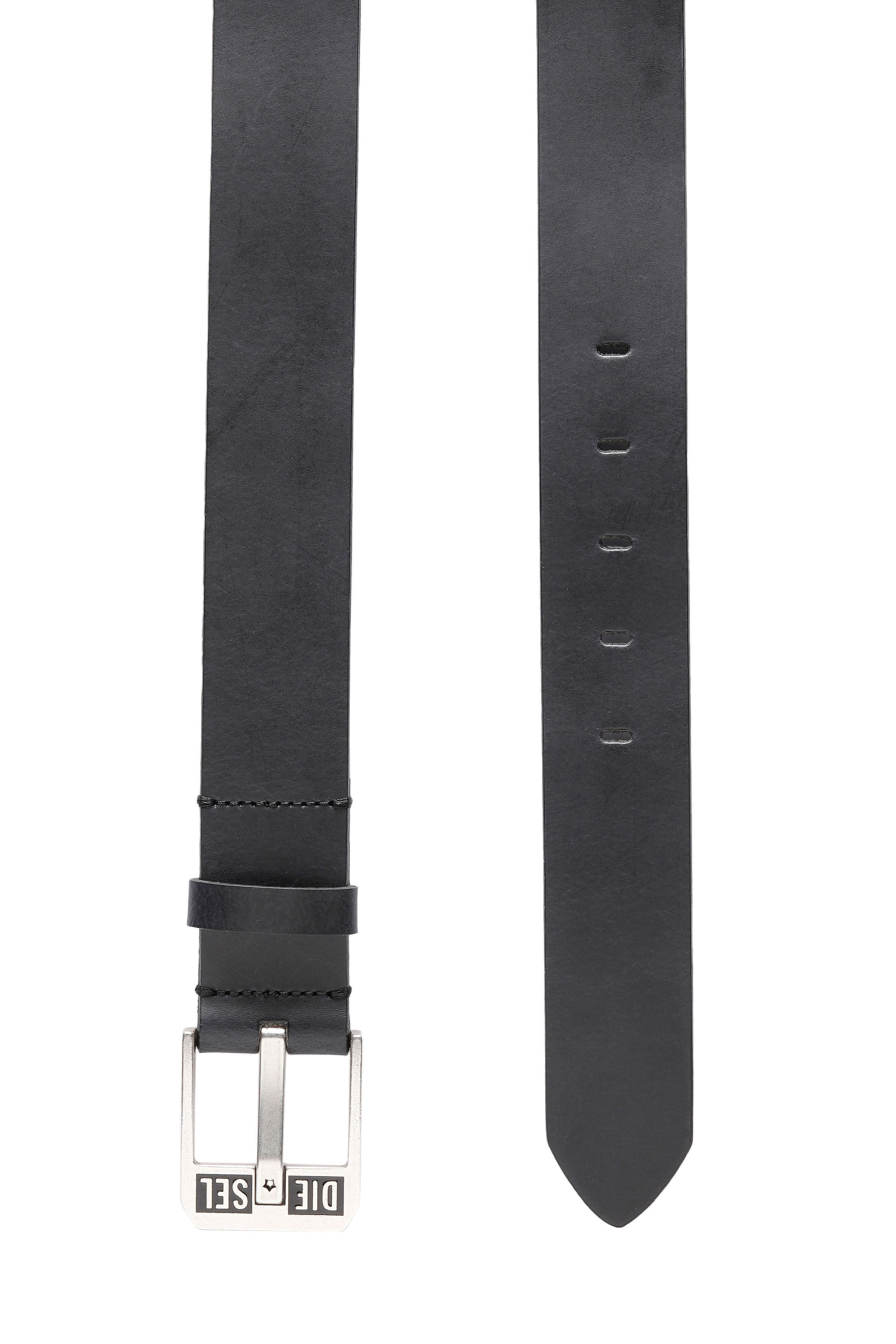 BLUESTAR II Man: Leather belt with star logo buckle | Diesel