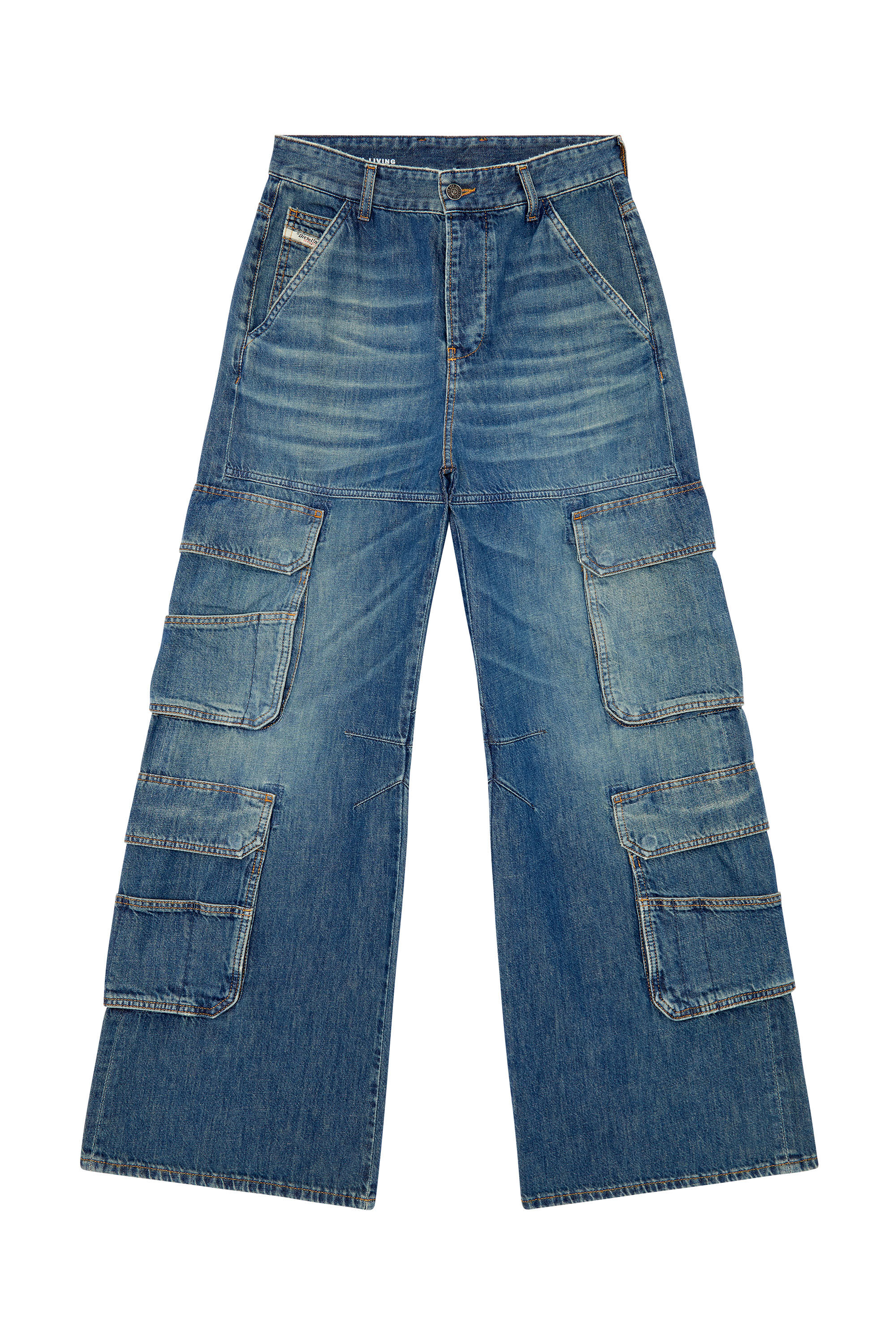 Women's Wide Straight Jeans | Light blue | Diesel 1996 D-Sire