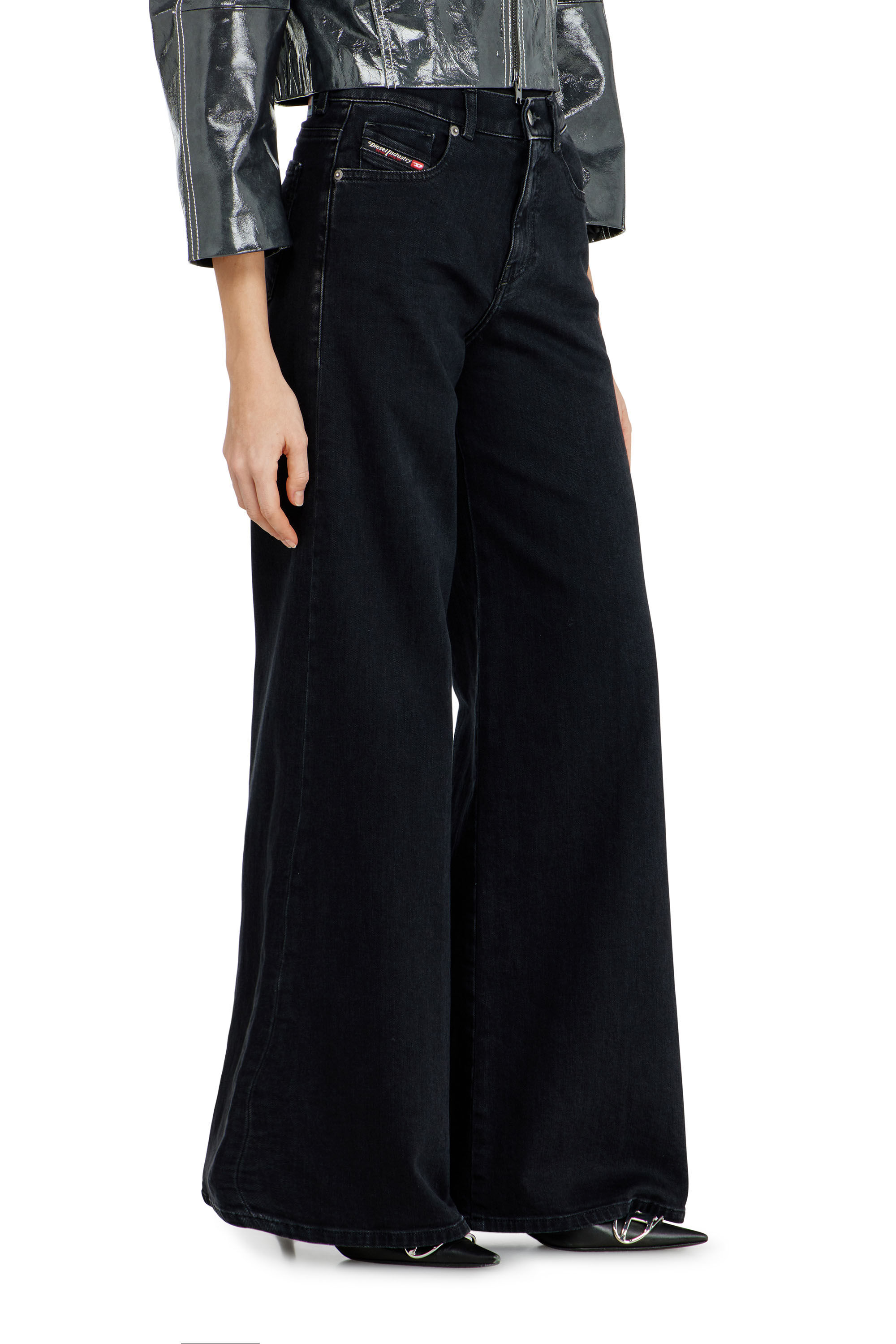 Women's Flare Jeans | Black/Dark grey | Diesel 1978 D-Akemi