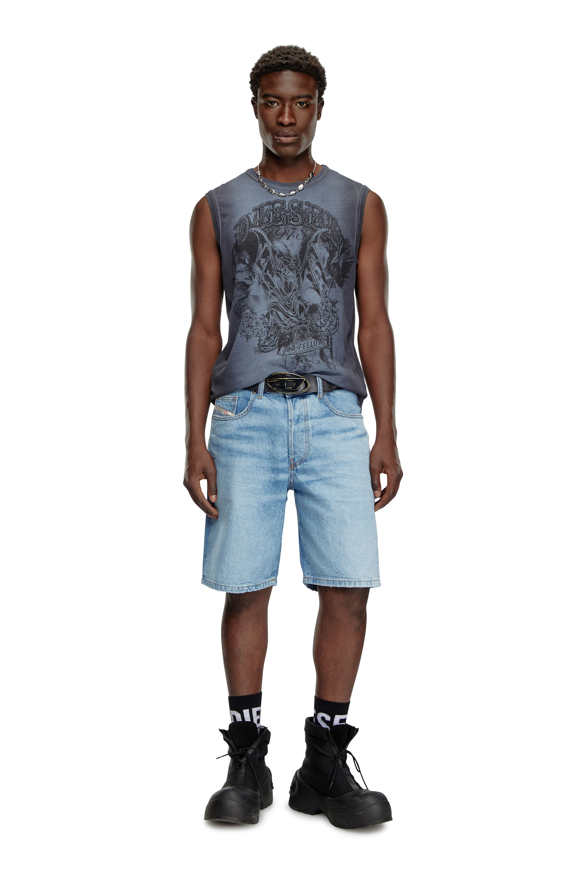 Men's Regular Denim shorts | Blue | Diesel