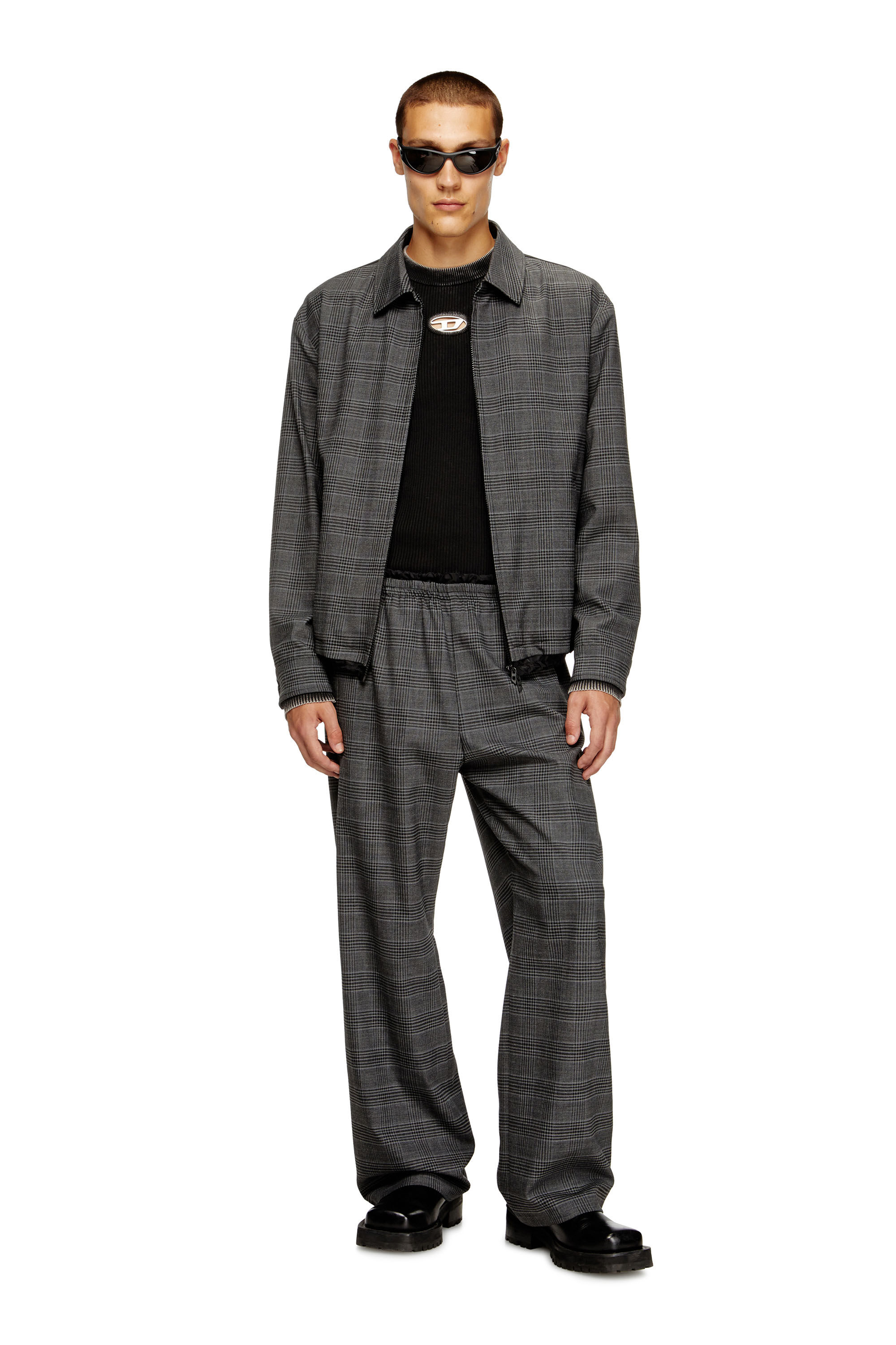 Men's Cut-out jumper with Oval D | Black | Diesel