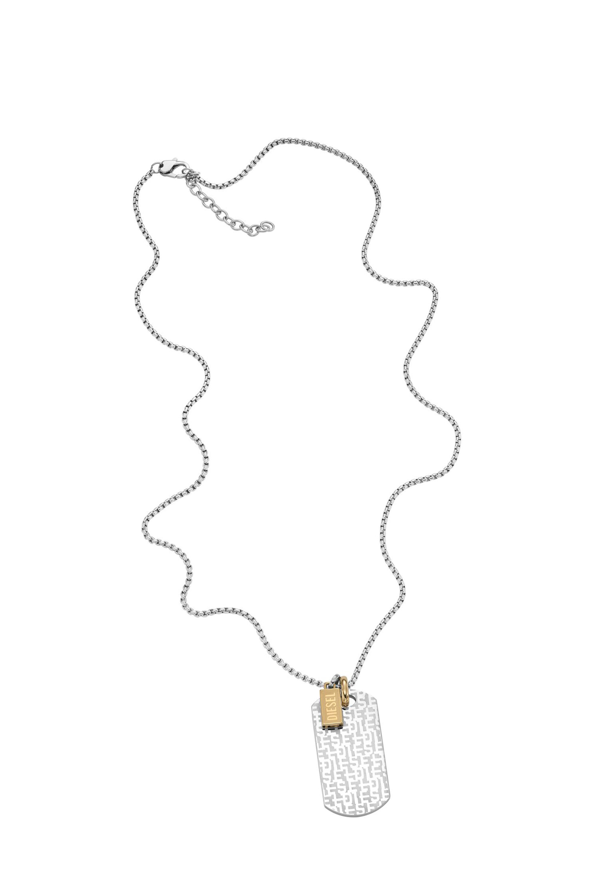 Diesel dog tag necklace sale