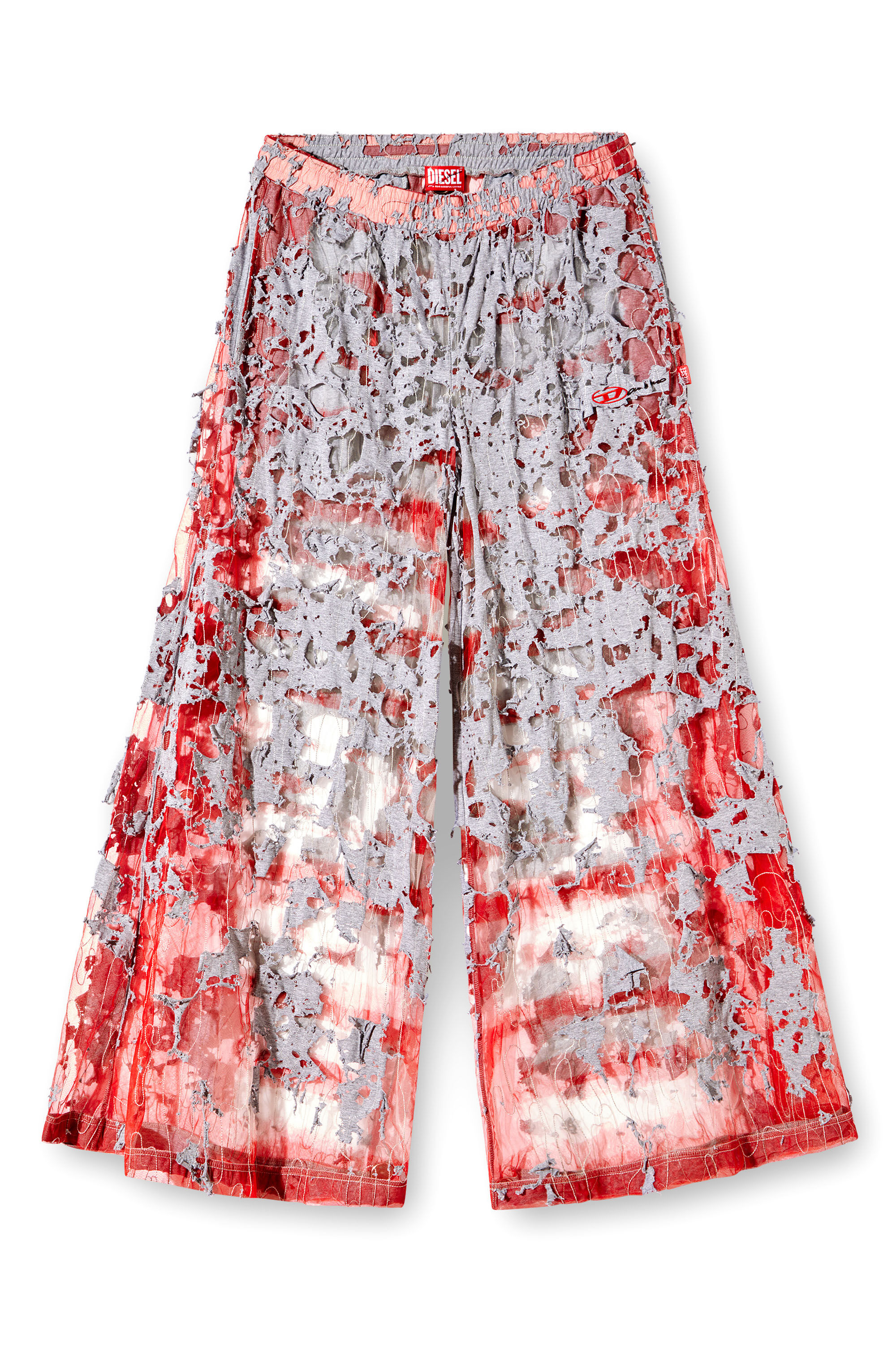 パンツ PANTS (DW0DW1755634 1CE) Women's Wide-leg devoré sweatpants | Multicolor | Diesel
