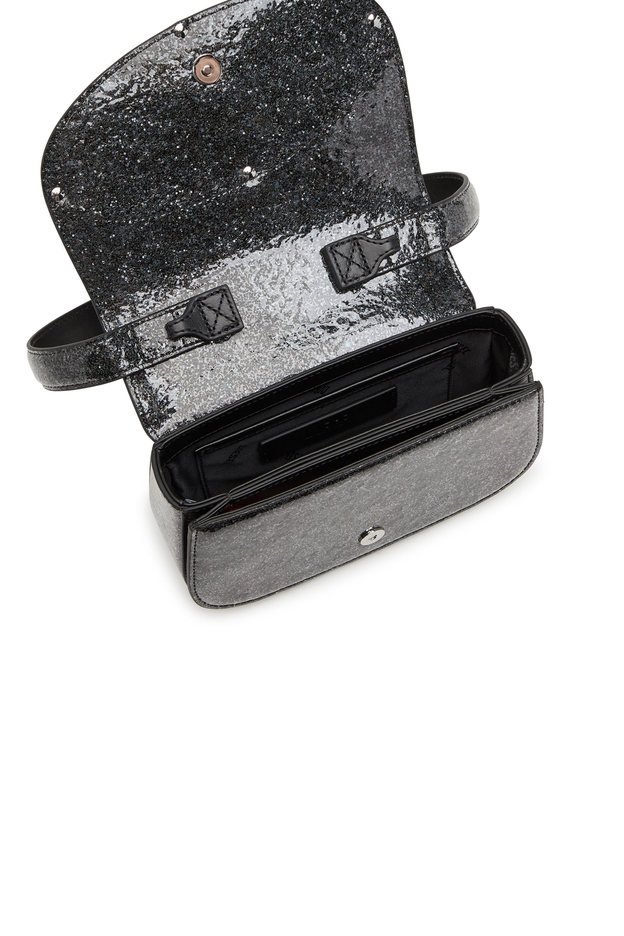 Women's 1DR - Iconic shoulder bag in croc-print leather