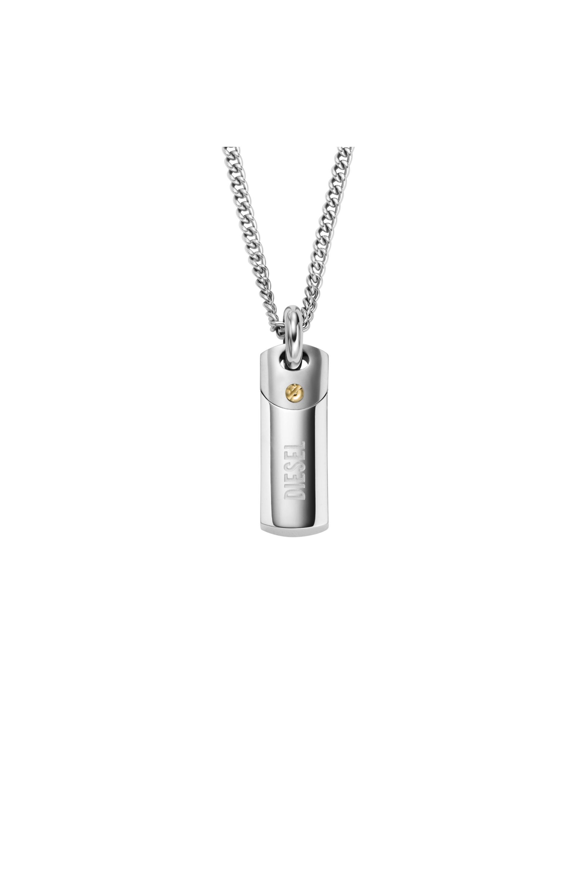 DX1116 Man: Steel dog tag pendant necklace | Diesel