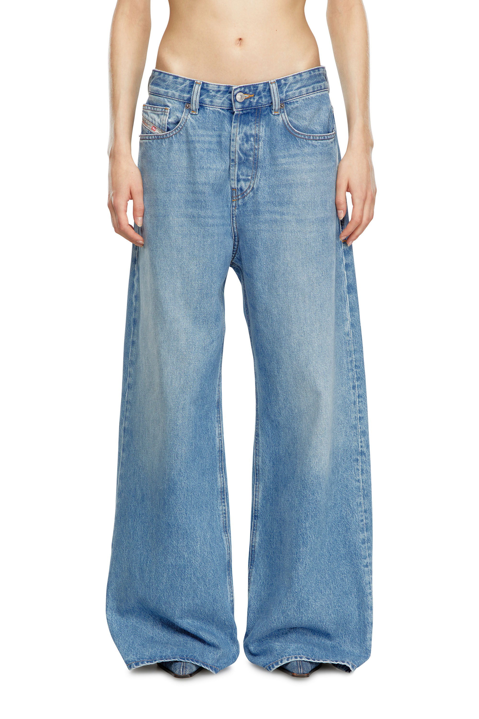 デニム・ジーパン DIESEL SS25 1996 D-SIRE 5 POCKETS (A06925 09I29 01) Women's Relaxed Jeans | Light blue | Diesel 1996 D-Sire