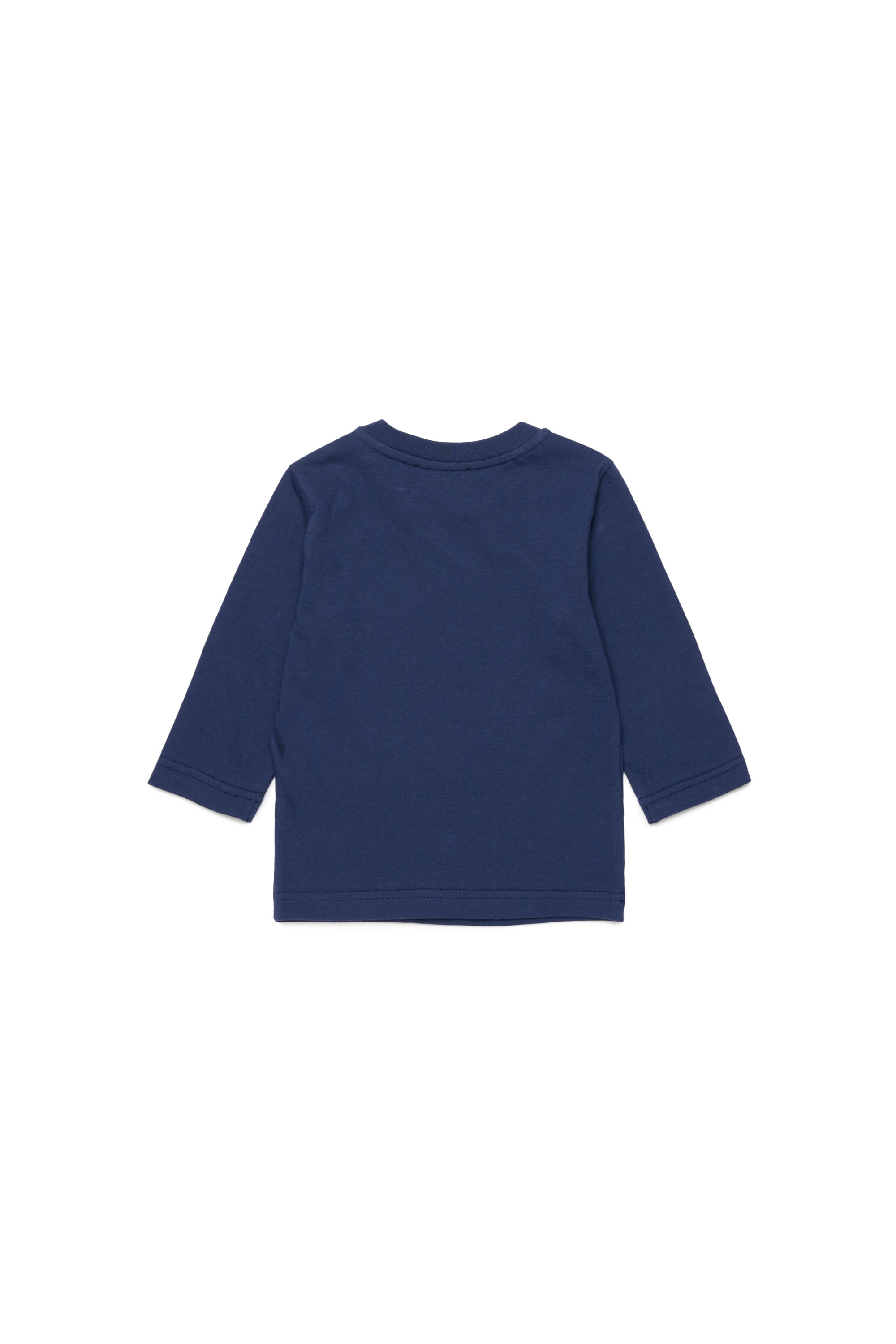 Diesel - TCERBLSB, Unisex's Long sleeve T-shirt with Oval D in Blue - 2