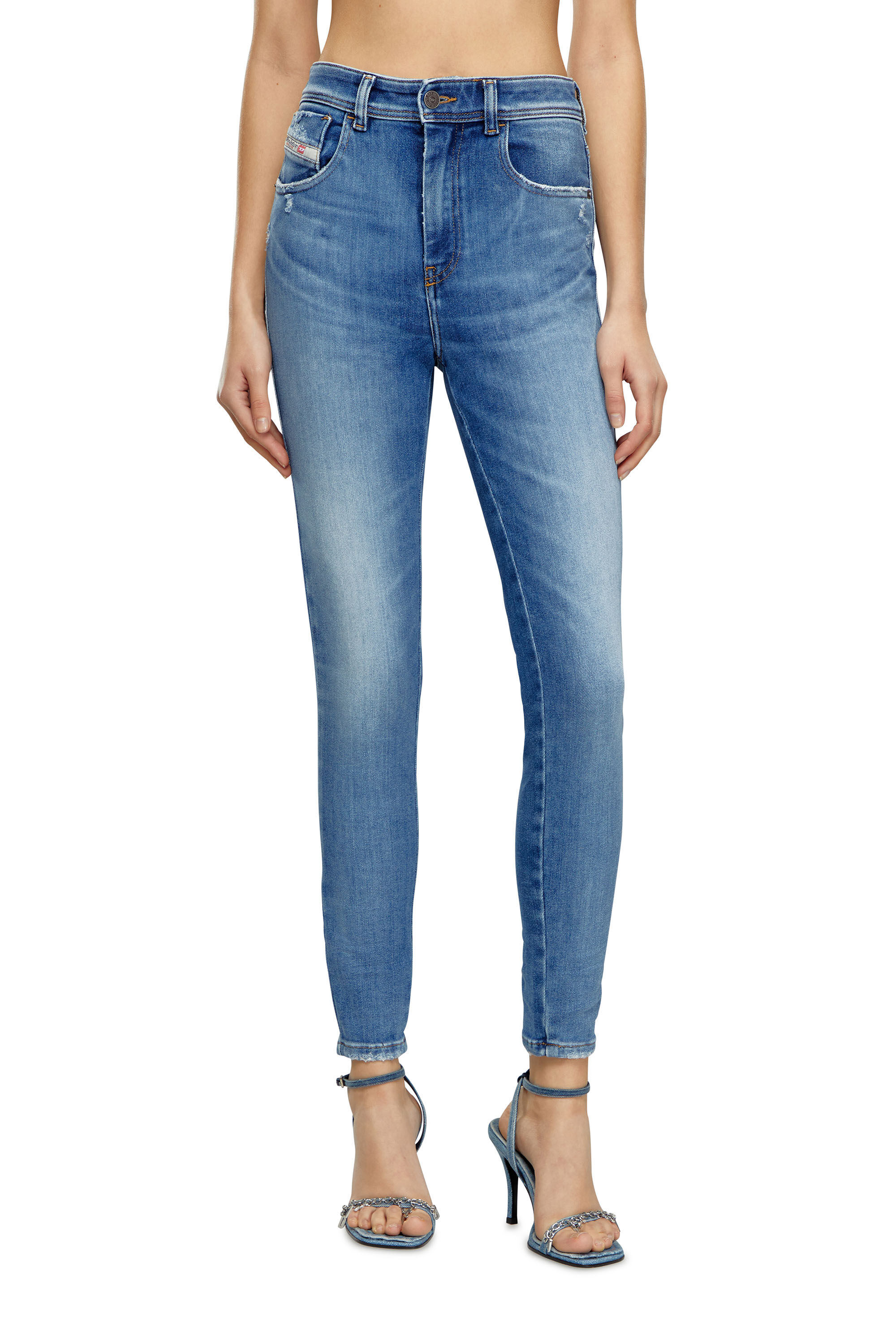 Women's Super skinny Jeans | Medium blue | Diesel 1984 Slandy-High