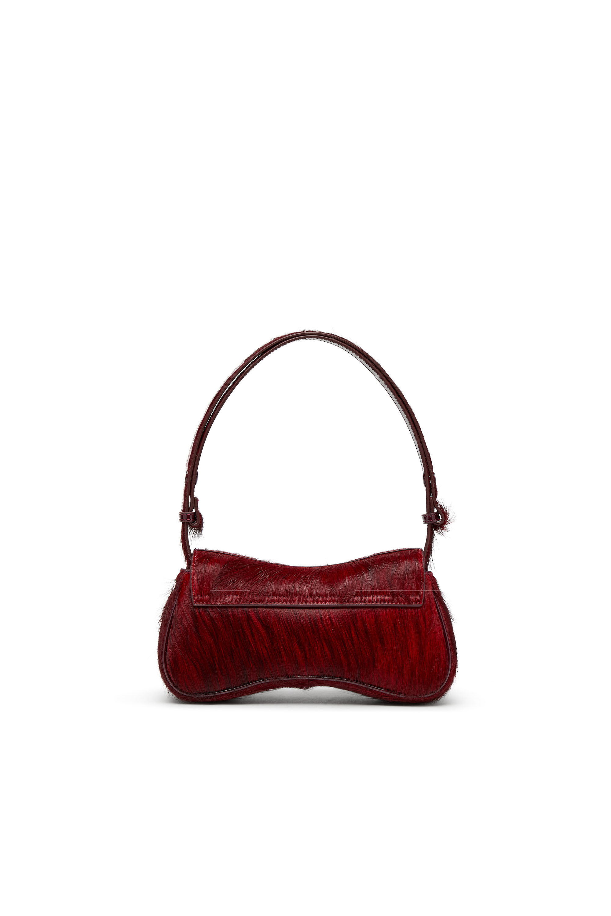Diesel - PLAY CLUTCH, Woman's Play-Clutch in coloured hairy leather in Burgundy - 3