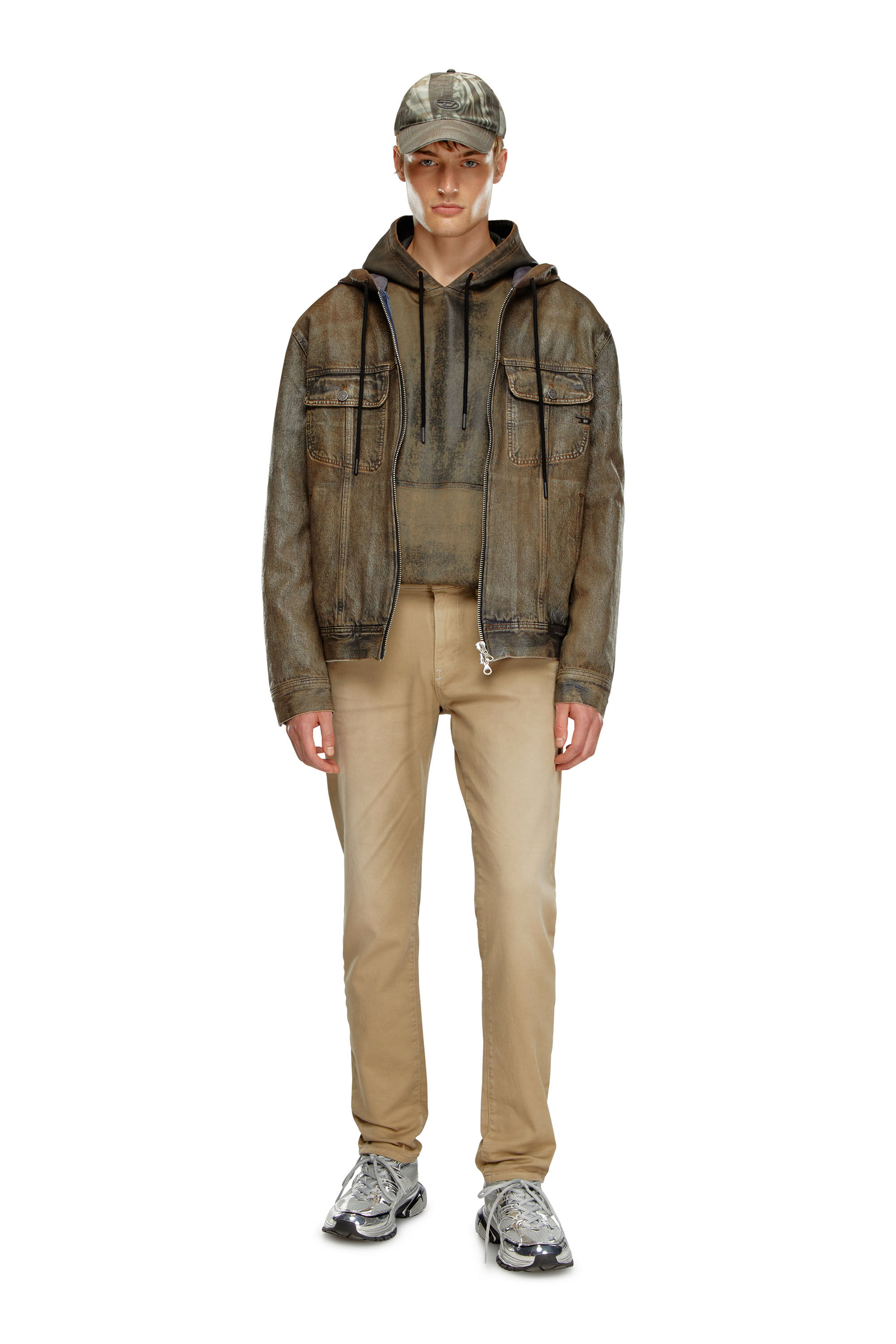 D-STRUKT-Z-NE Man: Slim Black/Dark grey Jeans | Diesel ®