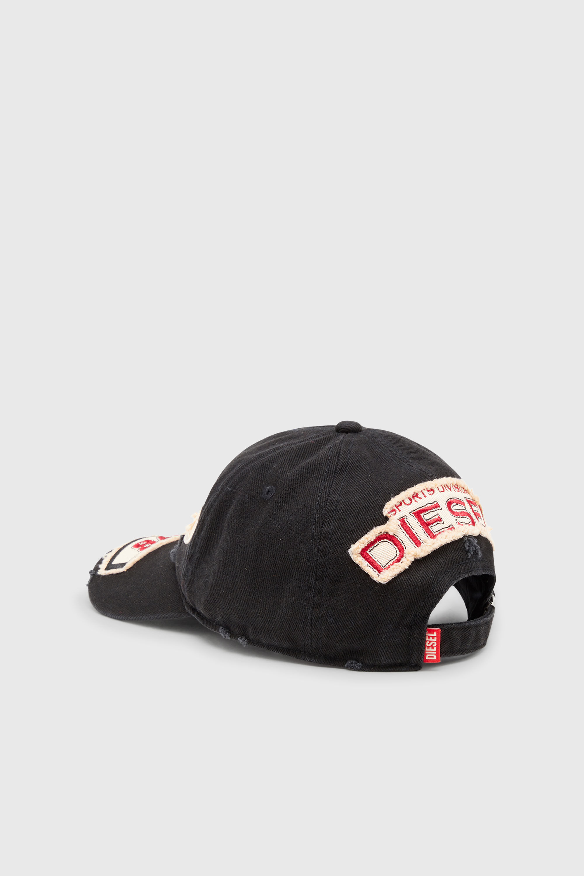 Women's Baseball cap with embroidered patches | Black | Diesel