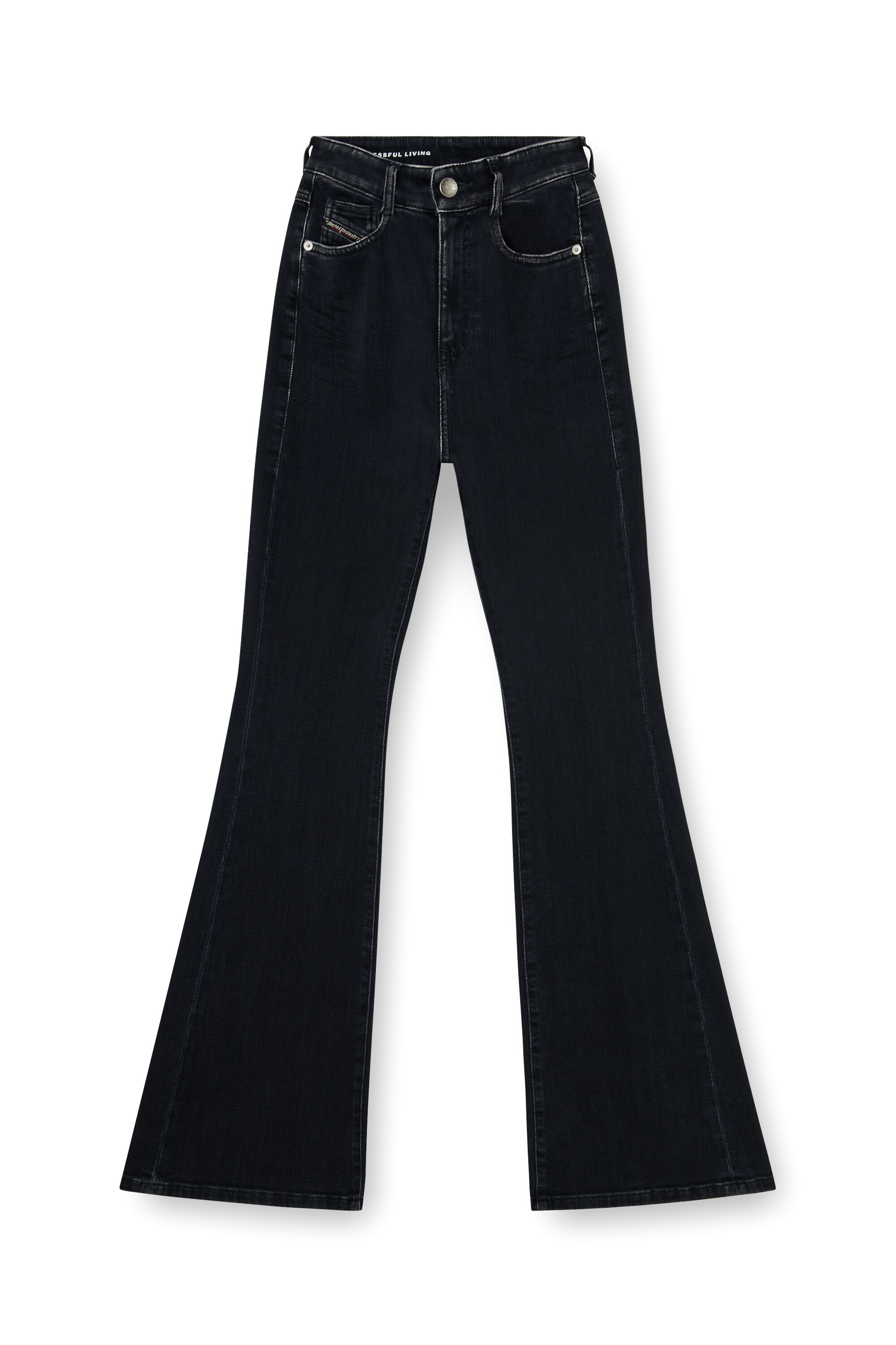 Women's Bootcut Jeans | Black/Dark grey | Diesel 1973 D-Partt