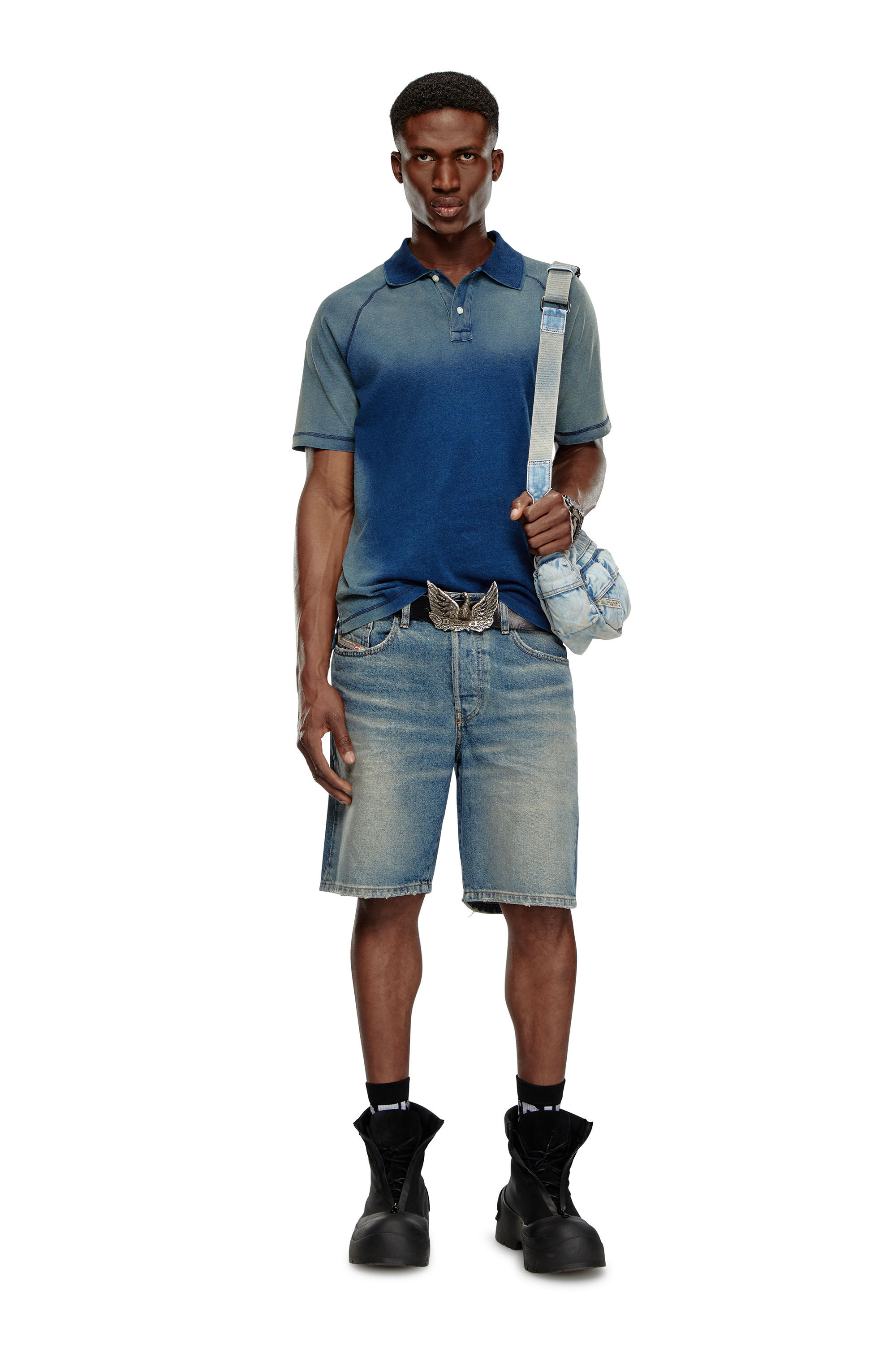 Men's Regular Denim shorts | Blue | Diesel Men's Regular Denim shorts | Blue | Diesel